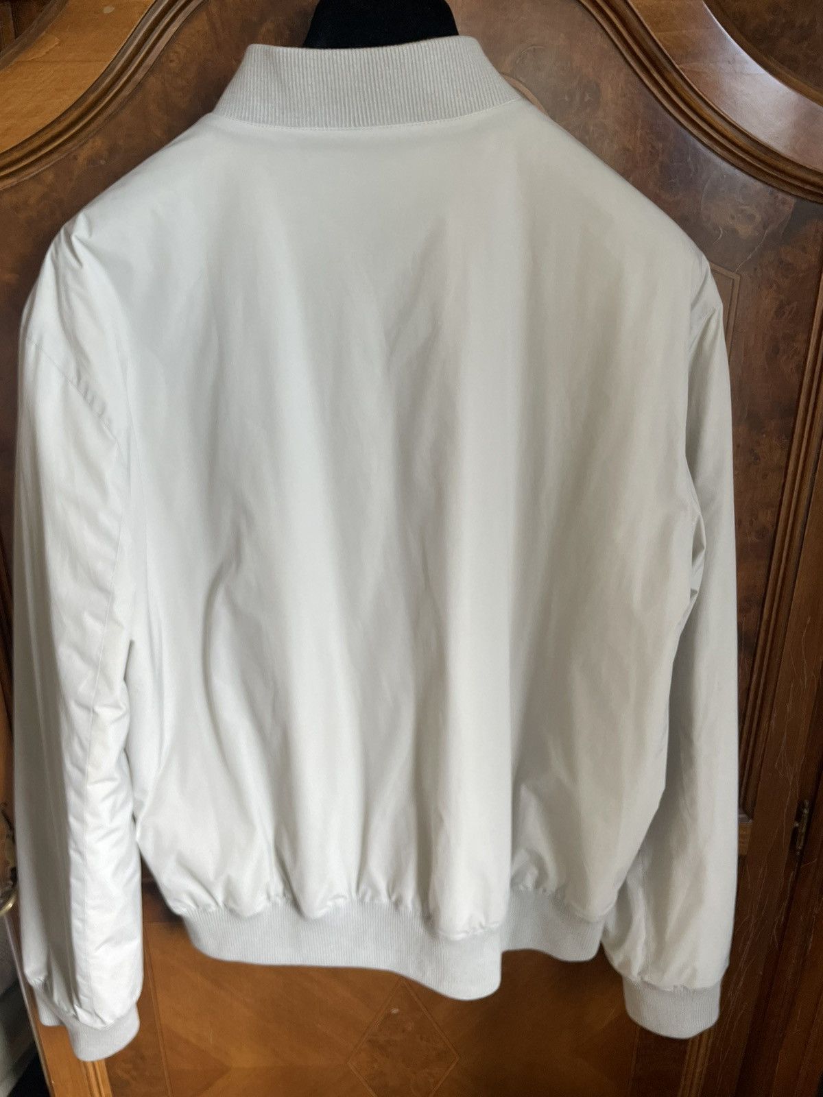 Hermes HERMES REVERSIBLE BOMBER GREY YELLOW POLYESTER PADDED QUILT Size US L / EU 52-54 / 3 - 5 Thumbnail