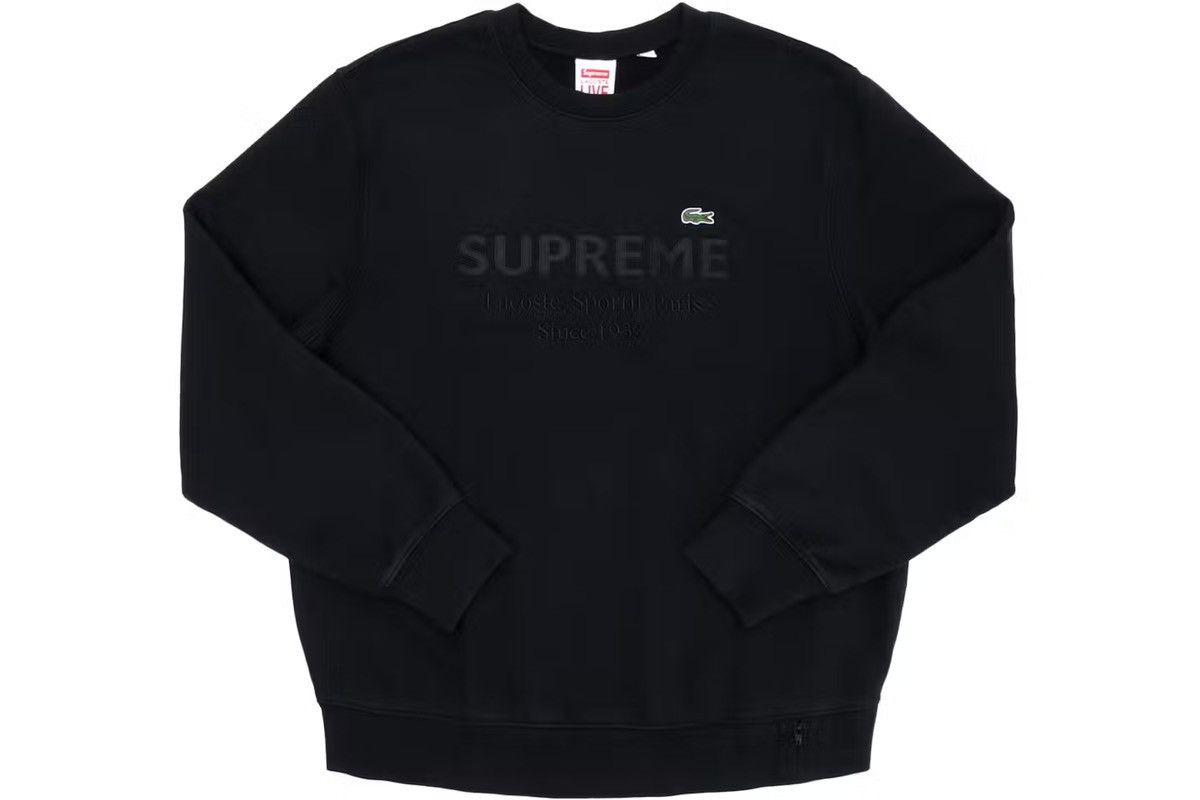 Lacoste × Supreme Supreme x LACOSTE 2017 Crew Neck Sweatshirt Size US L / EU 52-54 / 3 - 1 Preview