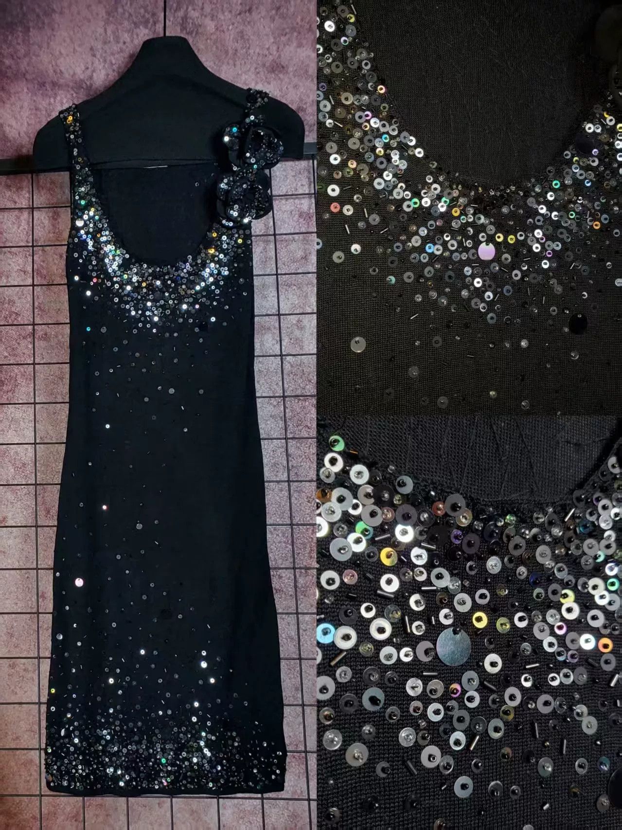 Moschino moschino beaded silk dress with flowers Size M / US 6-8 / IT 42-44 - 1 Thumbnail