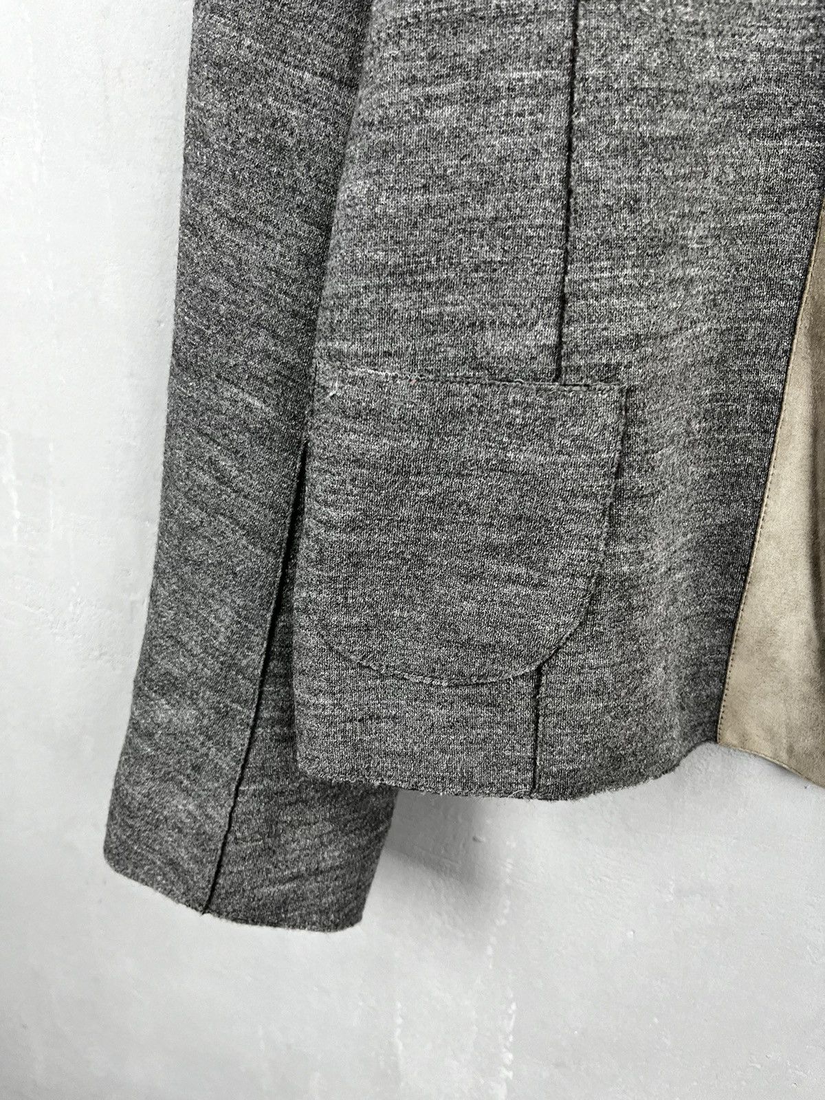 Fabiana Filippi Fabiana Filippi leather wool blazer jacket Size L / US 10 / IT 46 - 6 Thumbnail