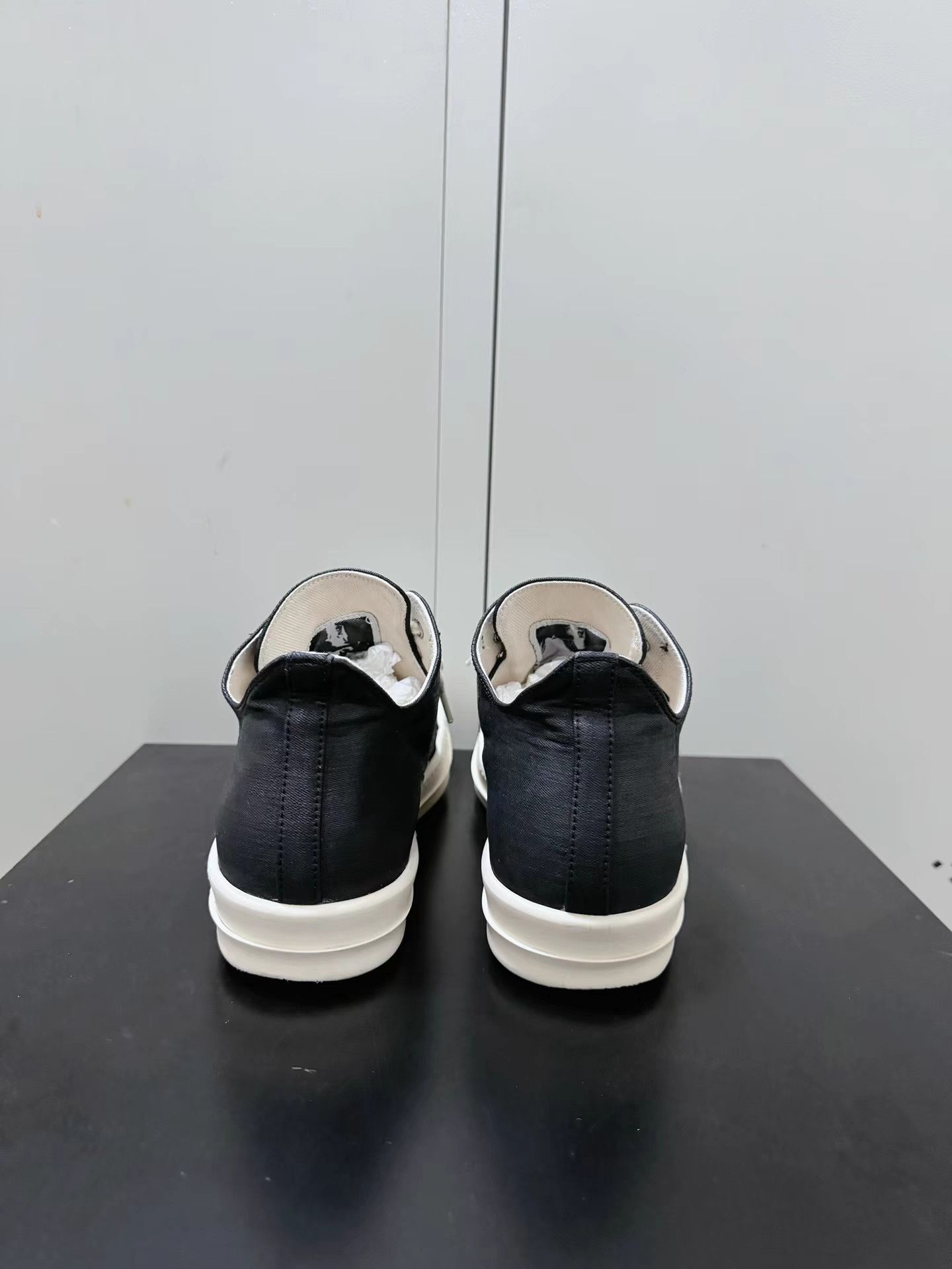 Rick Owens Drkshdw Rick Owens Drkshdw waxed canvas Converse high-top sneakers Size US 7 / EU 40 - 3 Thumbnail