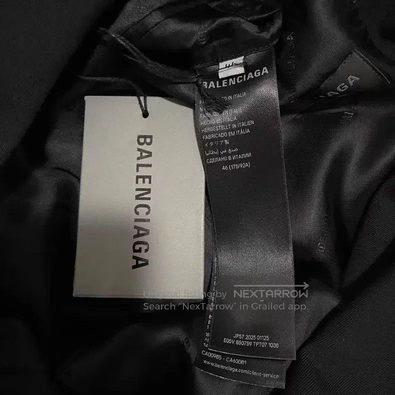 Balenciaga Balenciaga High-definition suit jacket with hidden pattern Size US S / EU 44-46 / 1 - 5 Thumbnail