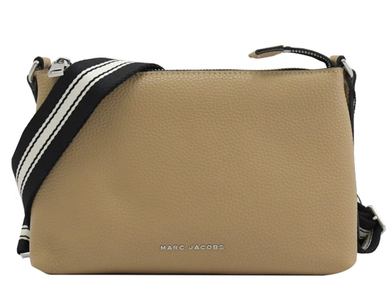 image of Marc Jacobs Marc Jacob Leather Crossbody Bag Slat in Tan, Women's