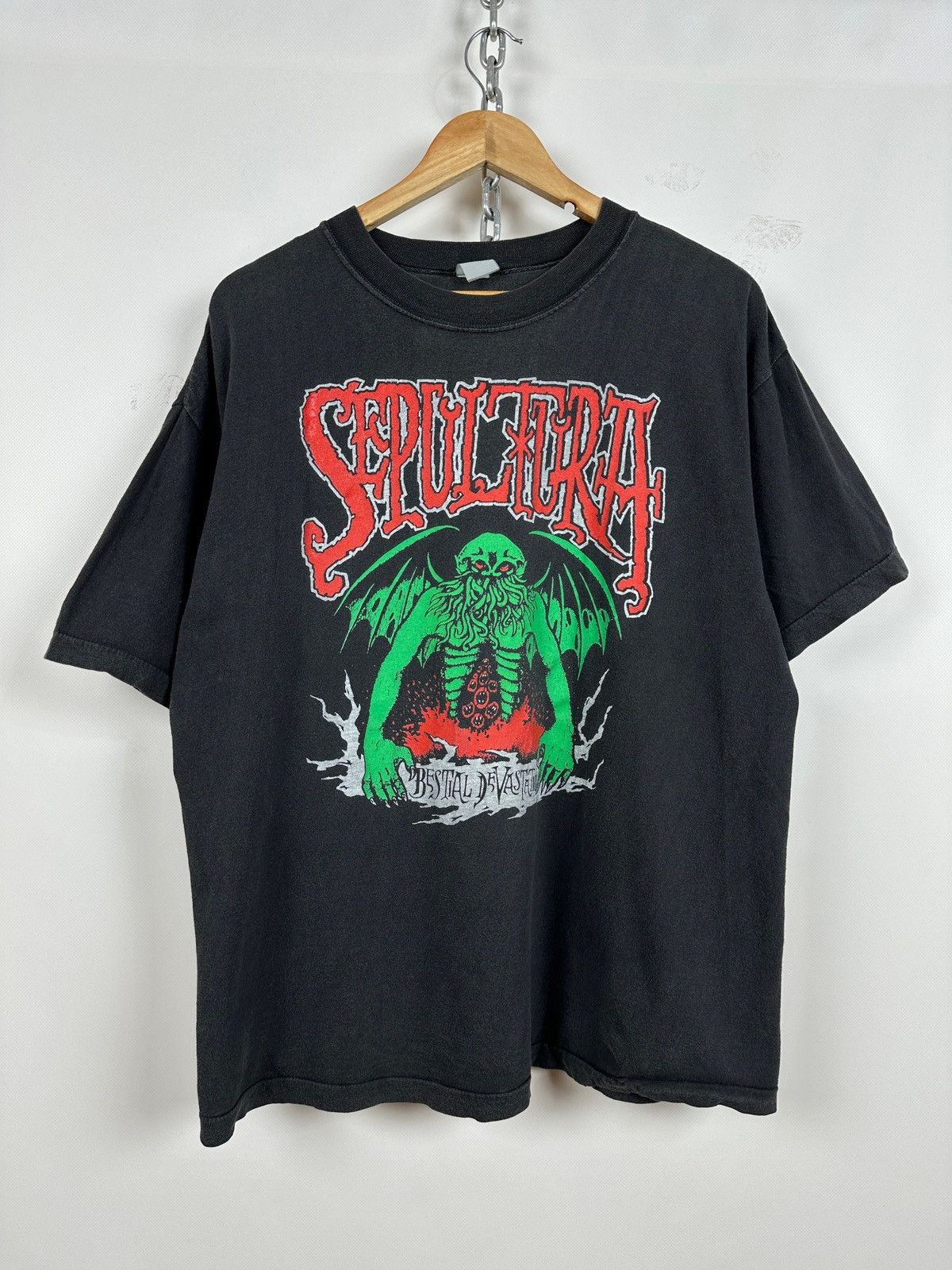 1992 Vintage Sepultura Third World Posse Tour T-Shirt