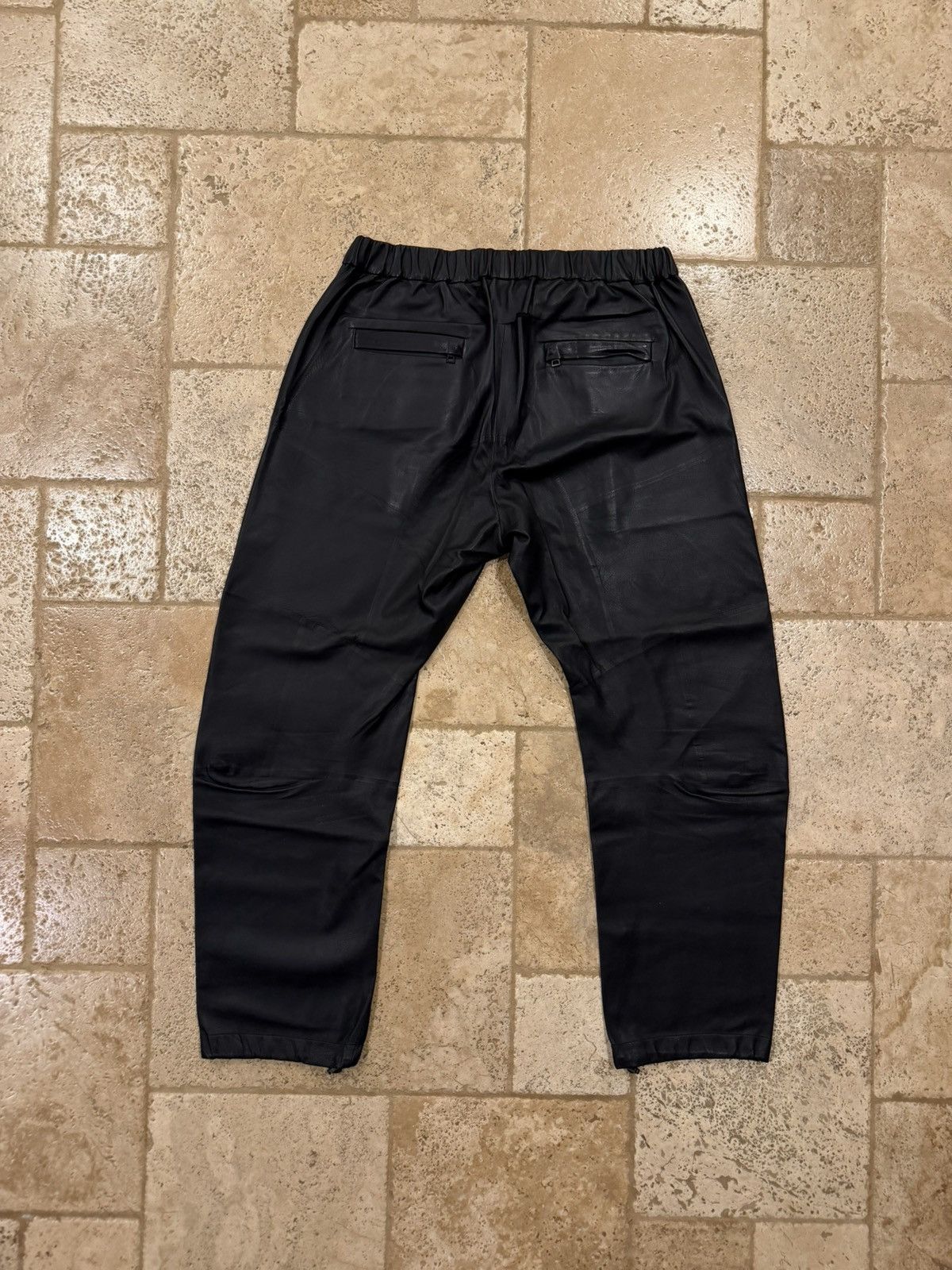 Bottega Veneta Bottega Veneta Daniel Lee FW19 Leather Jogger Pants Size US 33 - 5 Thumbnail