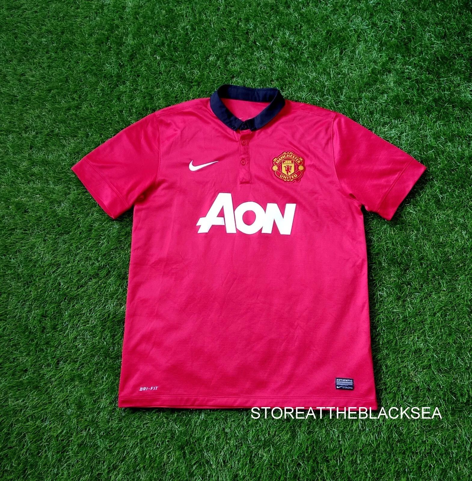 Nike MANCHESTER UNITED 2013 2014 FOOTBALL JERSEY TRIKOT NIKE L Size US L / EU 52-54 / 3 - 1 Thumbnail