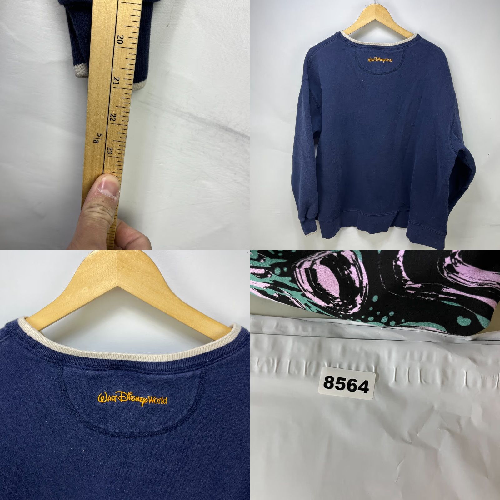 Disney VINTAGE Disney Sweatshirt 2XL Tigger Winnie The Pooh Men Blue Pullover 90s Toys & Characters Mens Size US XXL / EU 58 / 5 - 8 Thumbnail