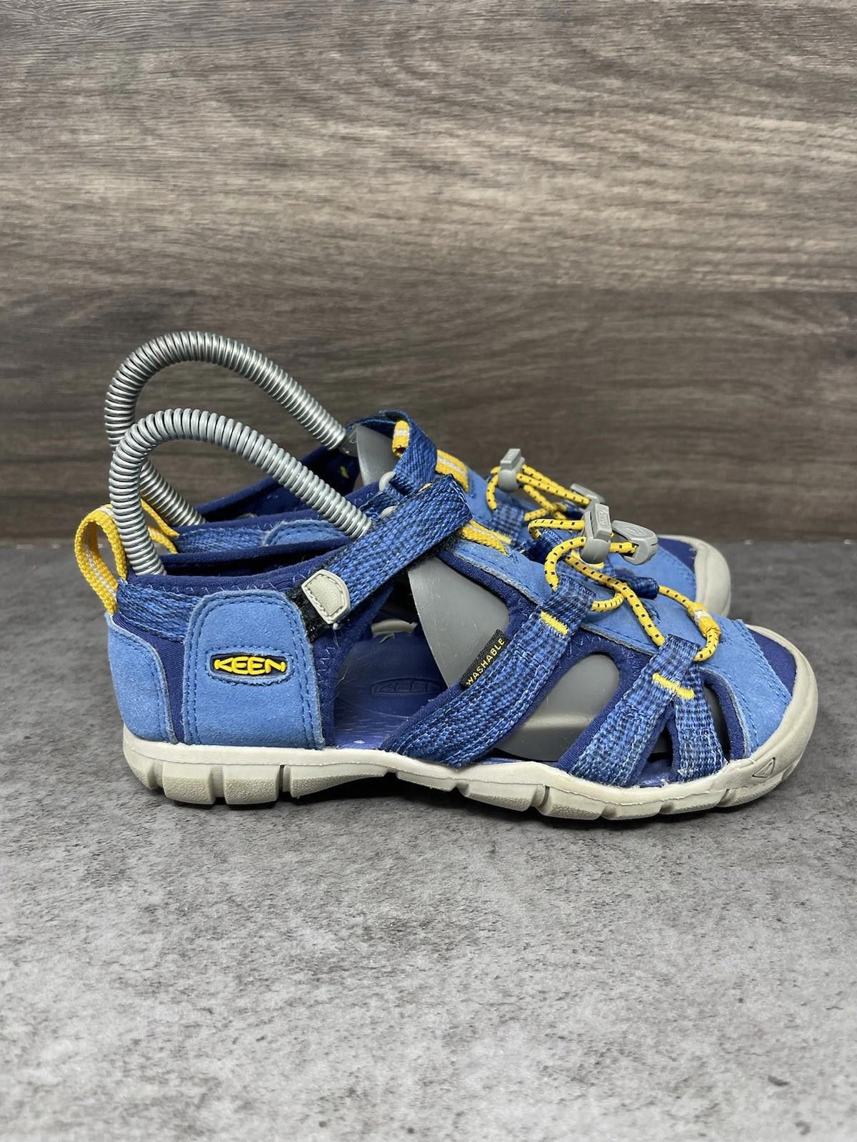 KEEN KEEN Seacamp Sandals Kids Size 13 Toddler Blue Closed Toe Size US 13 / EU 46 - 6 Thumbnail