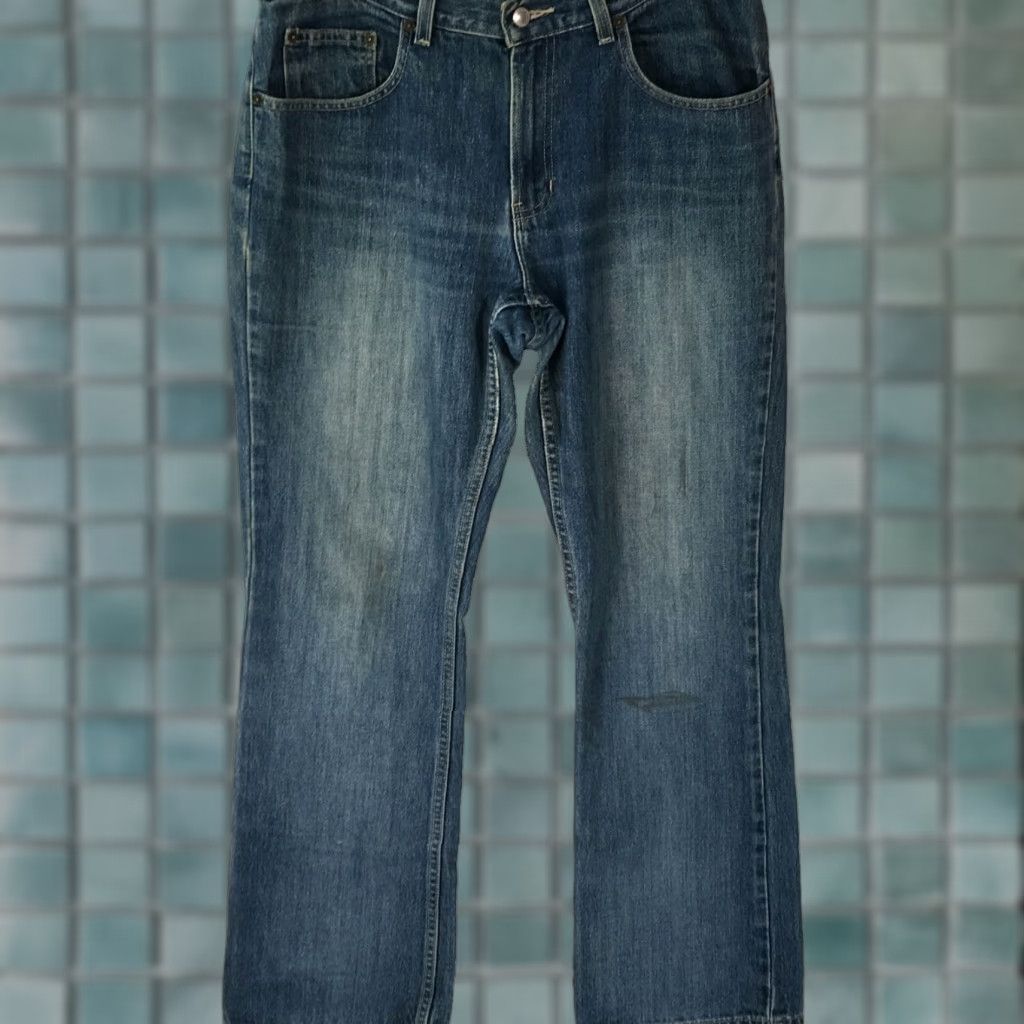 Old Navy Old Navy Women's Straight Jeans Size 12 Regular 34X32 Dark Blue Denim 5-Pocket Mid-Rise Comfort Size 34" / US 12 / IT 48 - 1 Thumbnail