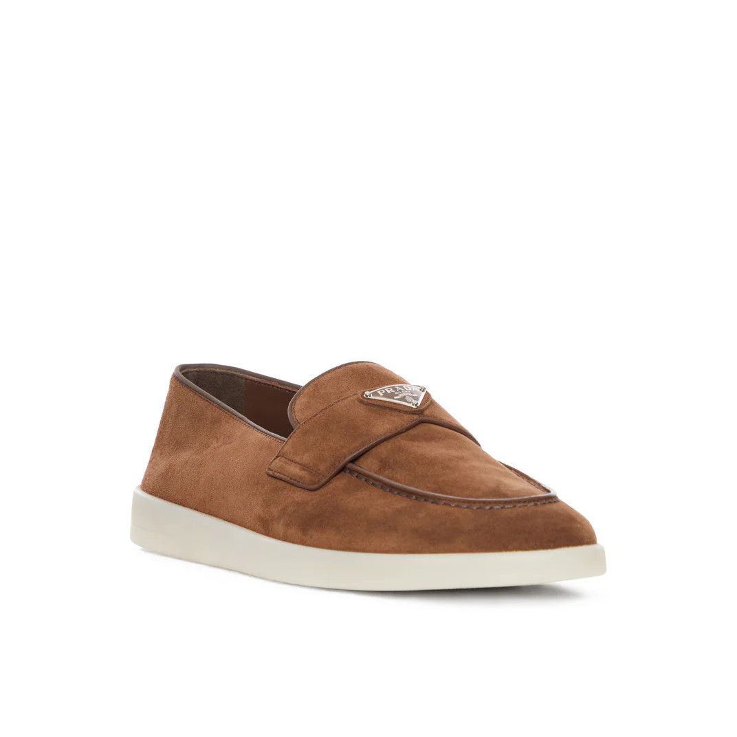Prada PRADA $995 Cacao Brown Suede Loafers New & Authentic (Men's Size US 7 / EU 40 - 3 Thumbnail