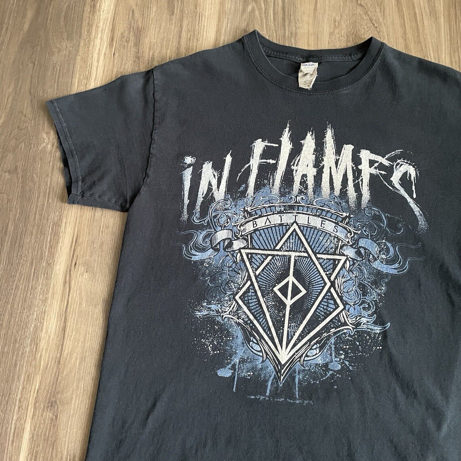 Band Tees In Flames Band T-Shirt Size M Double Sided Swedish Metal Size US M / EU 48-50 / 2 - 3 Thumbnail