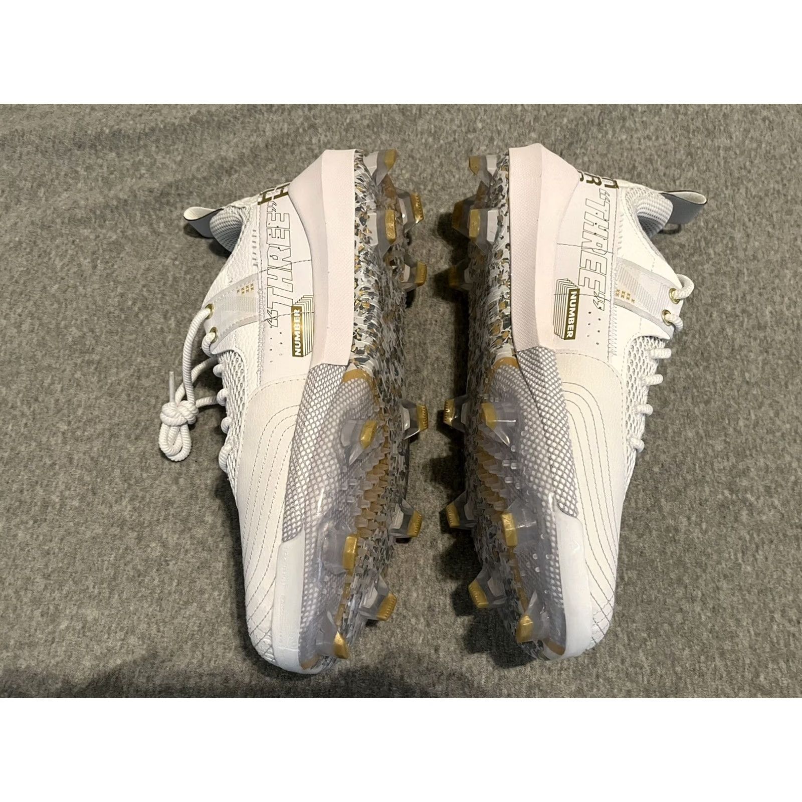 Under Armour Under Armour Bryce Harper 7 Baseball Cleats HOVR White Gold Mens 13.5 New Size US 14 / EU 47 - 3 Thumbnail