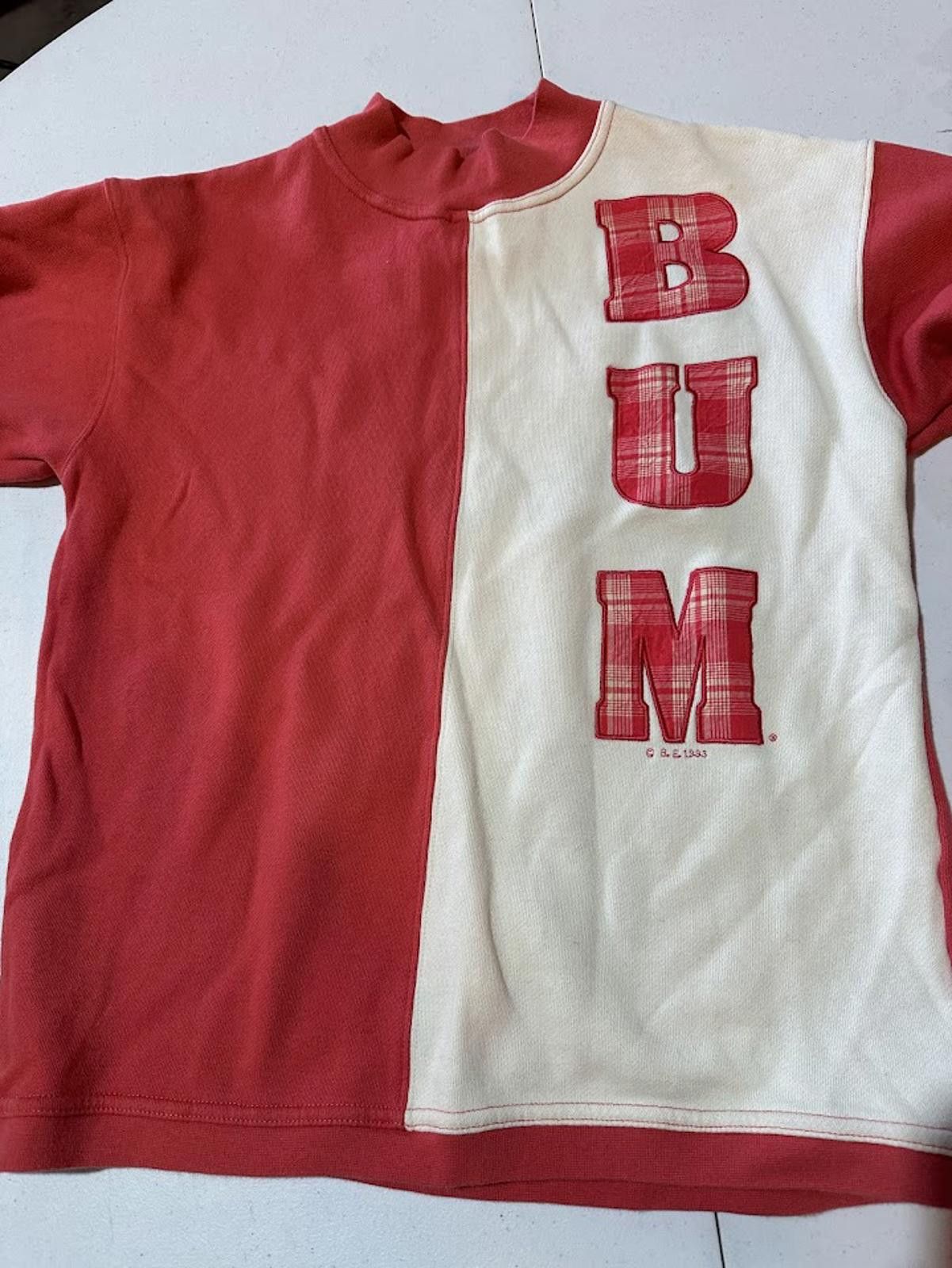 B.U.M Equipment Vintage B.U.M. Equipment Split Sweatshirt Size US S / EU 44-46 / 1 - 1 Thumbnail