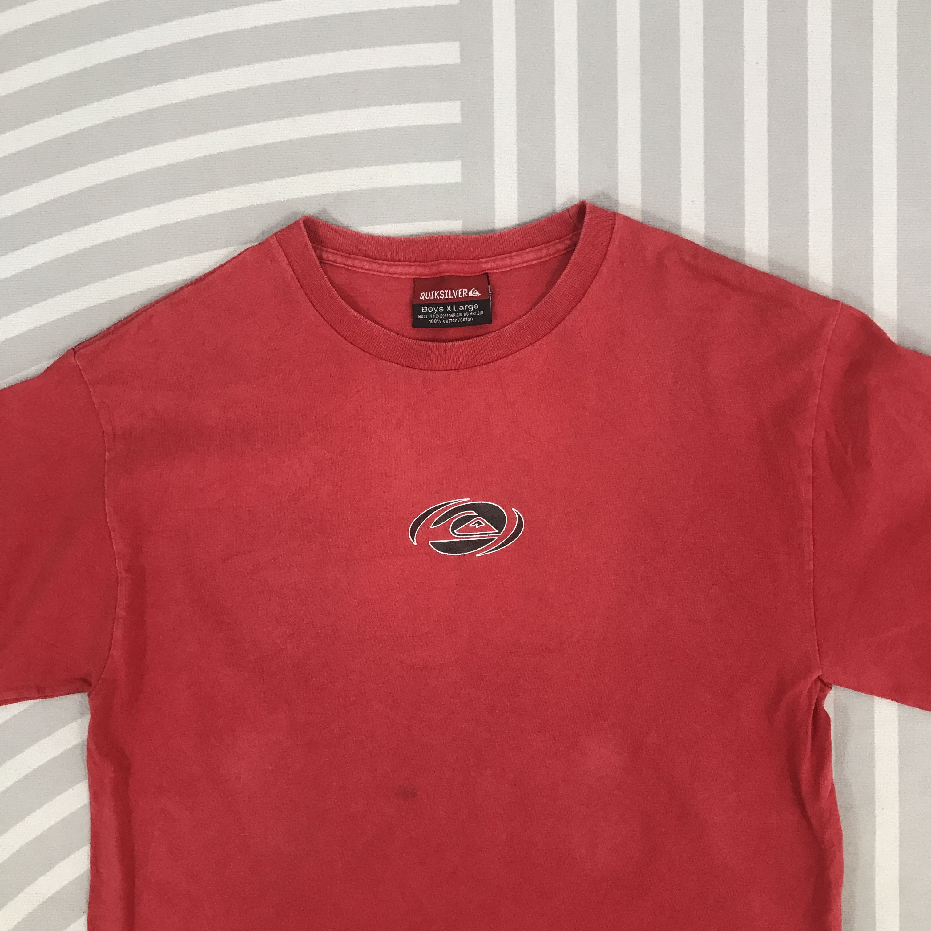 Quiksilver × Vintage Vintage Quiksilver Big Logo Red T-shirt Size US XL / EU 56 / 4 - 3 Thumbnail