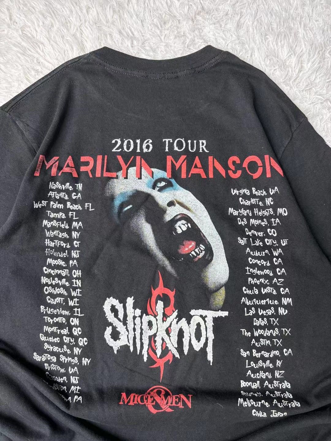 Band Tees × Marilyn Manson × Vintage Vintage band tee Marilyn Manson 00s Size US M / EU 48-50 / 2 - 3 Thumbnail