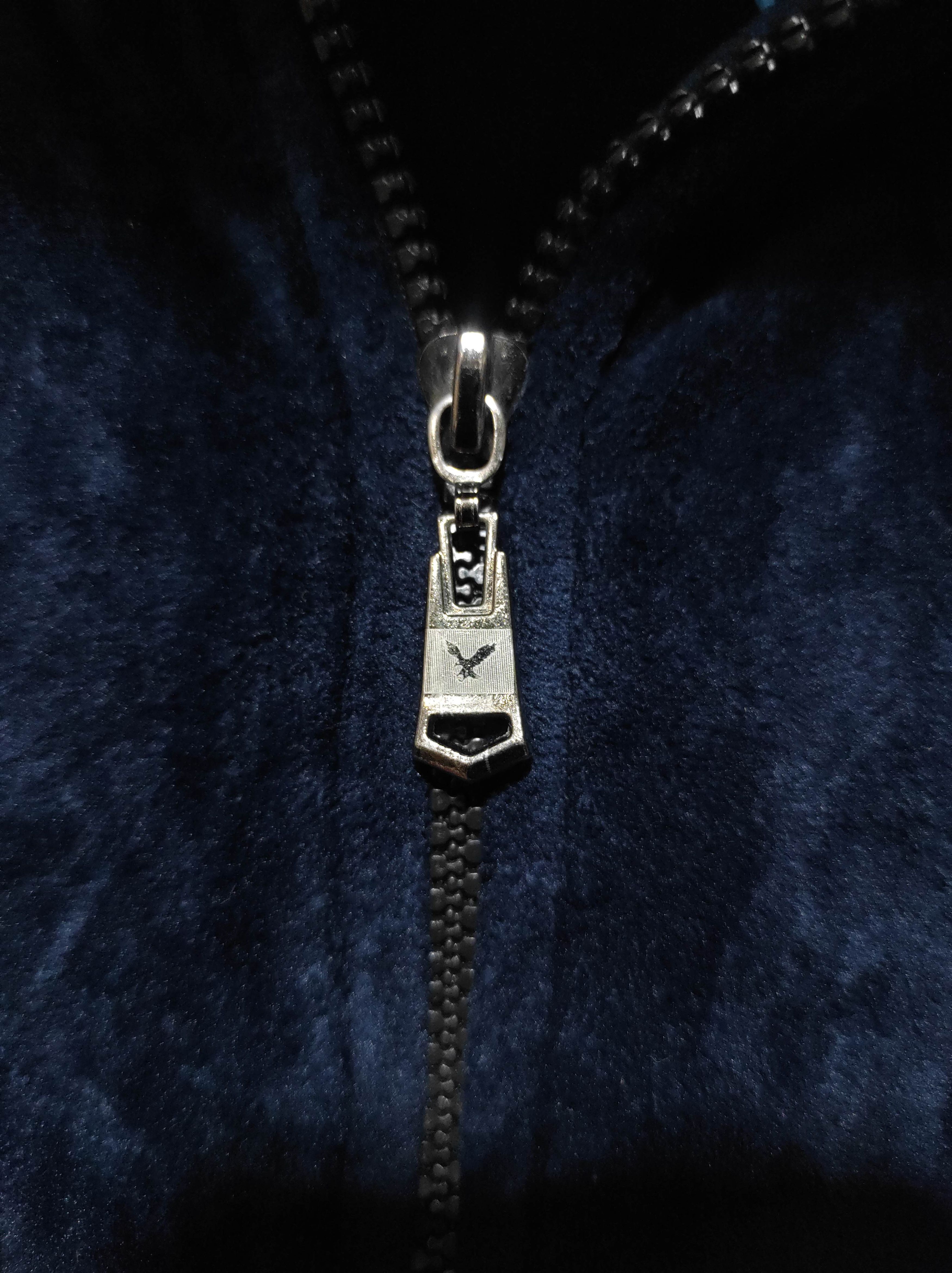 Hysteric Glamour BLue Stock Velvet Zip Fur Hoodie i6w9 Lgb Style Size US L / EU 52-54 / 3 - 7 Thumbnail