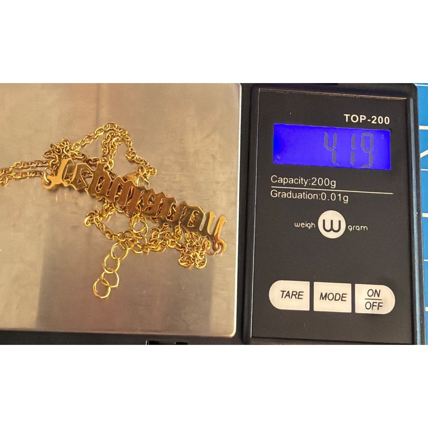 Other Gold Tone Reputation Taylor Script Script Pendant Necklace A Size ONE SIZE - 6 Thumbnail