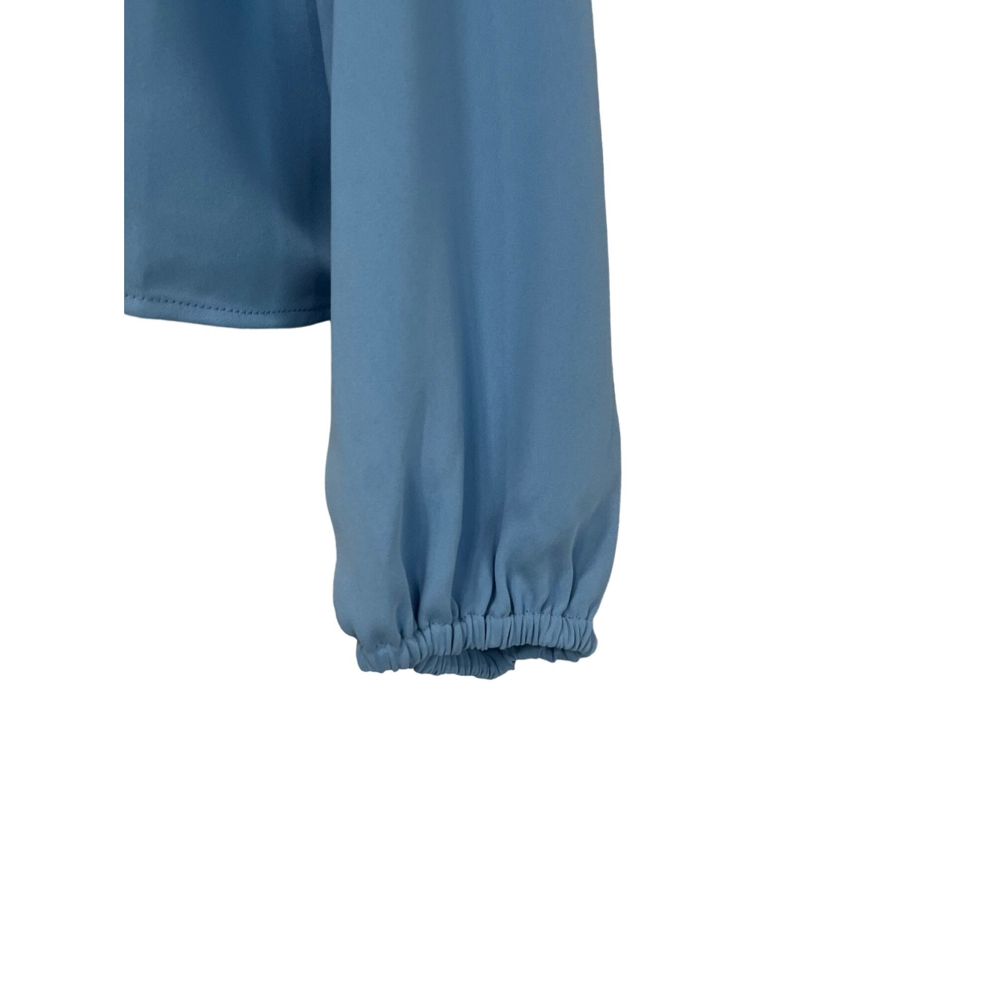 Other Open Edit Pleated Asymmetric Top, Blue Lake, M Size M / US 6-8 / IT 42-44 - 10 Thumbnail