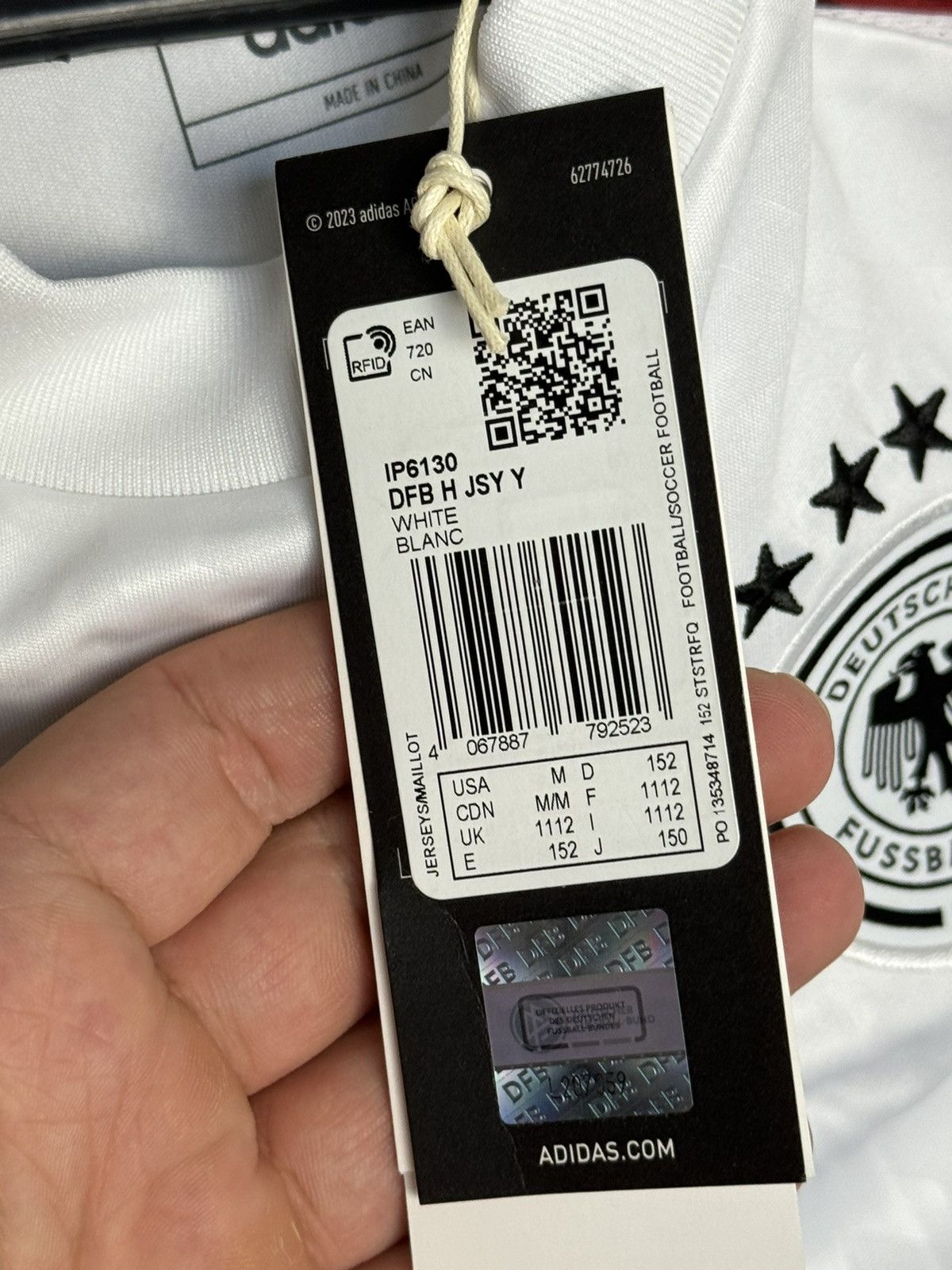 Adidas KIDS New Germany 2024 Home Muller Football Jersey Y-Shirt Size US XS / EU 42 / 0 - 11 Thumbnail