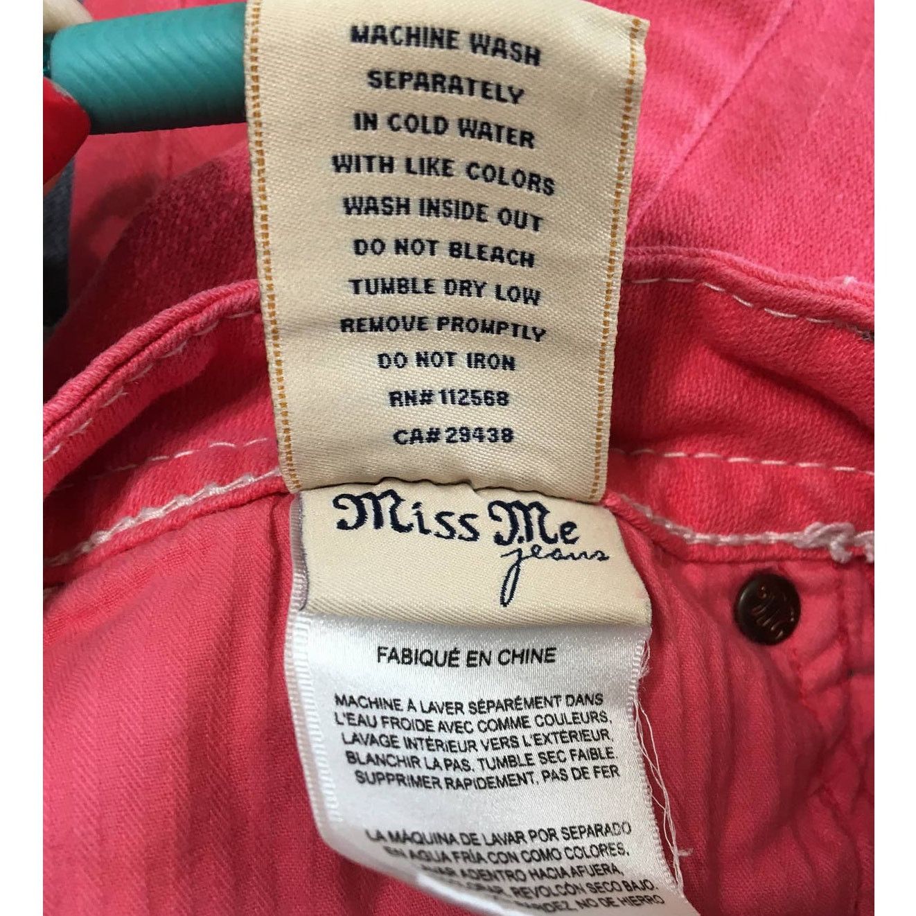 Miss Me Miss Me Melon Fleur De Lis Jeans Size 26 Skinny Size 26" / US 2 / IT 38 - 8 Thumbnail