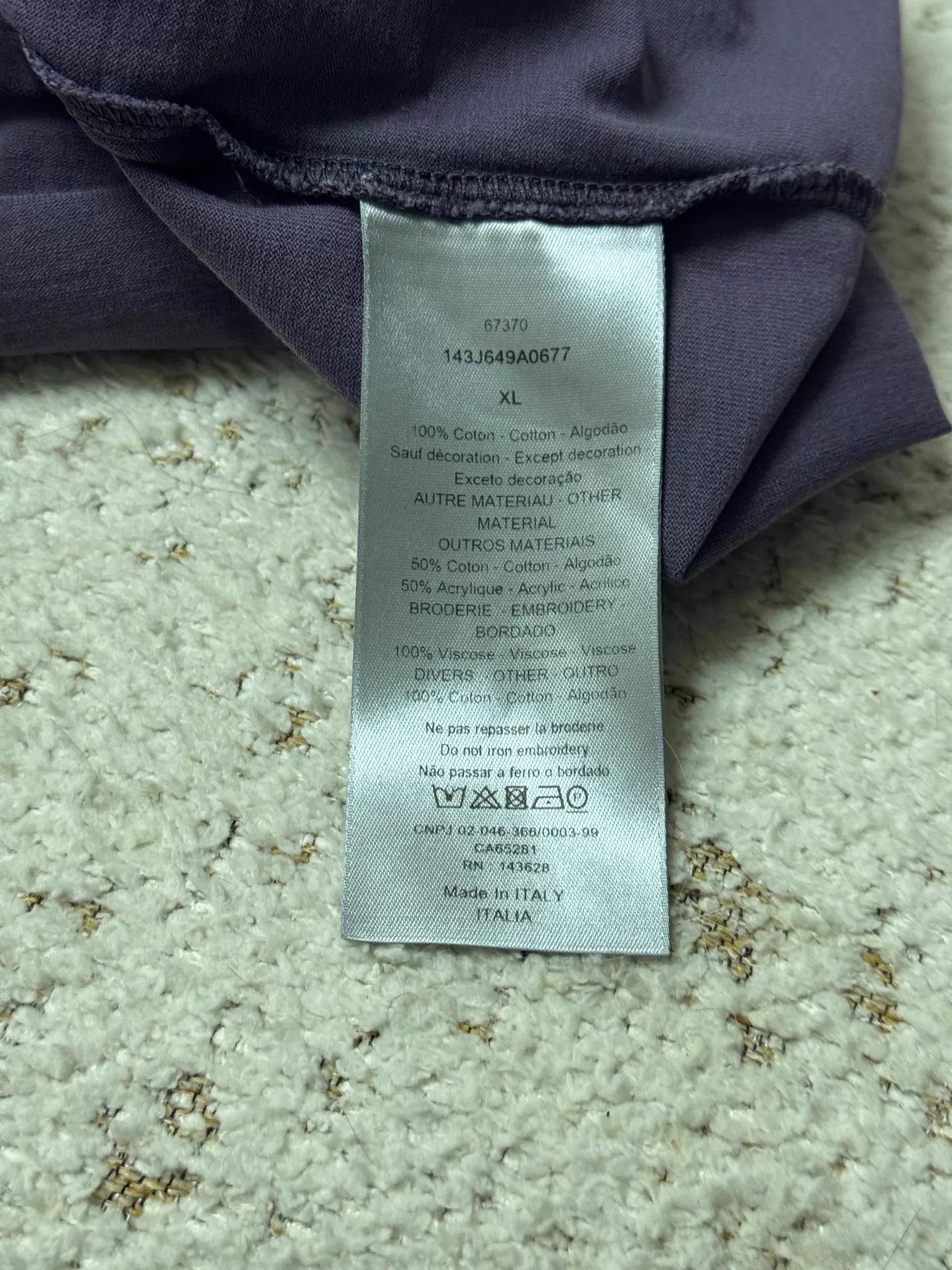 Dior Dior Short Sleeve T-Shirt XL Size US XL / EU 56 / 4 - 4 Thumbnail