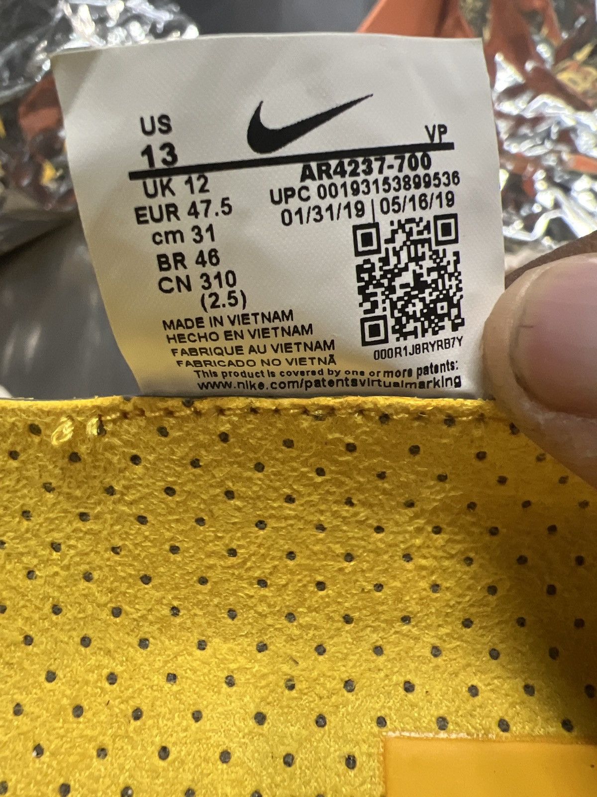 Fear of God Nike fear of god 1 yellow Size US 13 / EU 46 - 8 Thumbnail