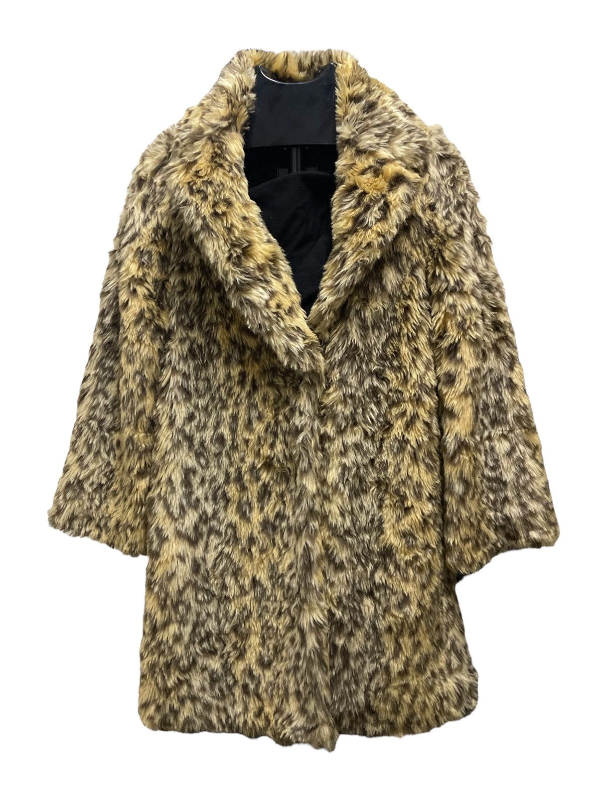 Japanese Brand Vintage Japanese Brand Allover Print Leopard Fluffy Fur Coat Size S / US 4 / IT 40 - 1 Thumbnail