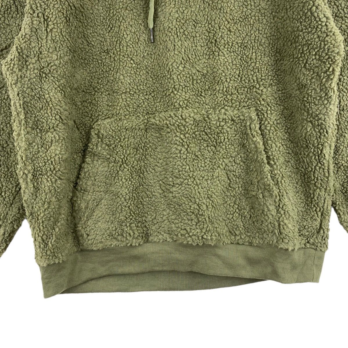 ABAHOUSE ABAHOUSE Japanese Brand Deep Pile Sherpa Plain Khaki Hoodie Size US L / EU 52-54 / 3 - 3 Thumbnail