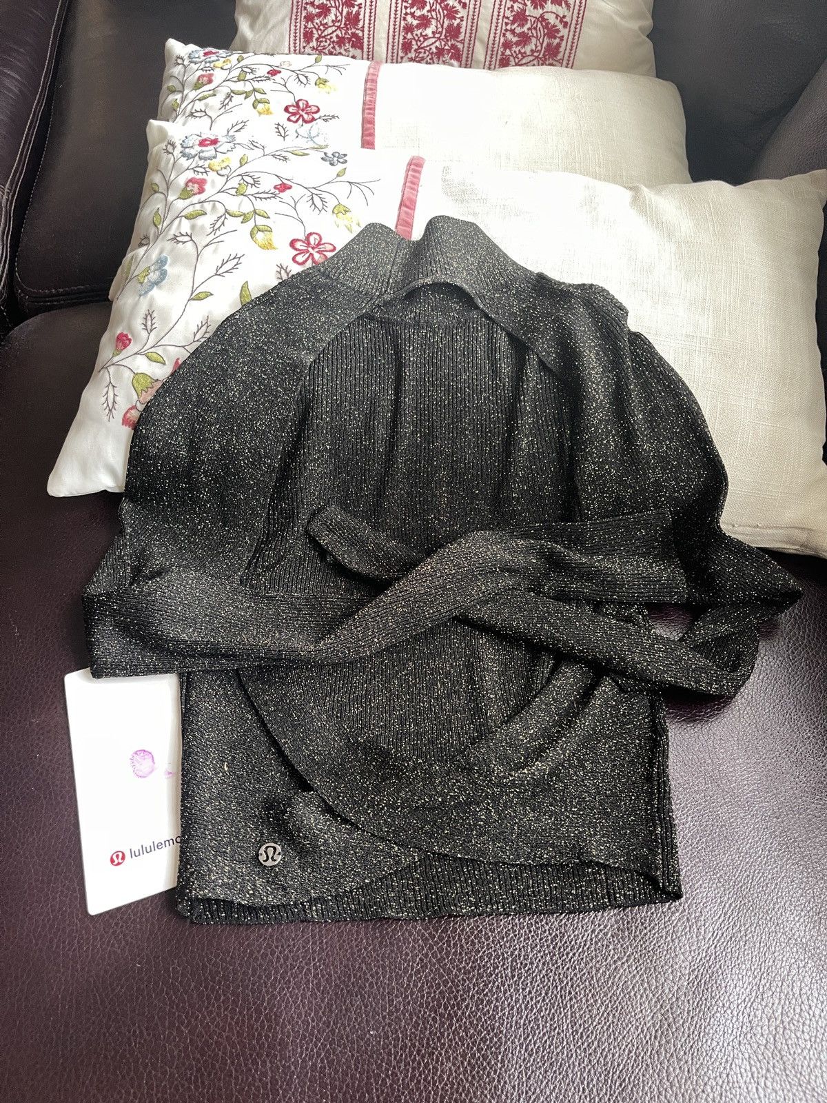 Lululemon Lululemon Glitter Knit Twist-Back Long-Sleeve Shirt XS Size XS / US 0-2 / IT 36-38 - 8 Thumbnail