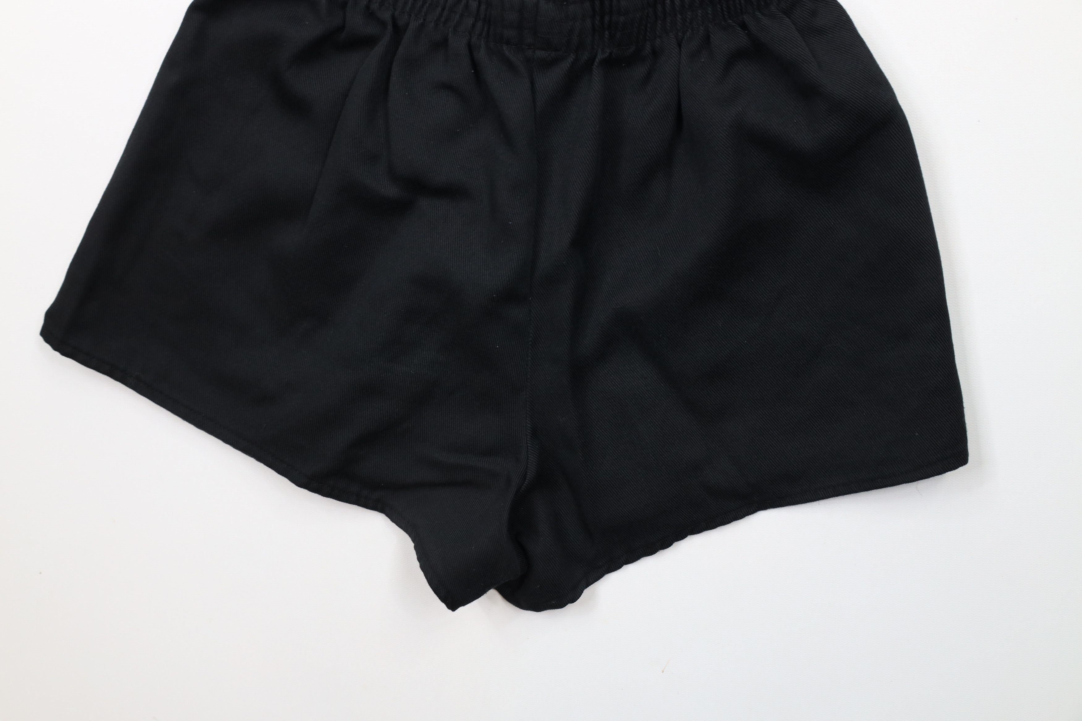 Vintage Vintage 70s Streetwear Running Short Shorts Black USA Size 23" - 8 Thumbnail