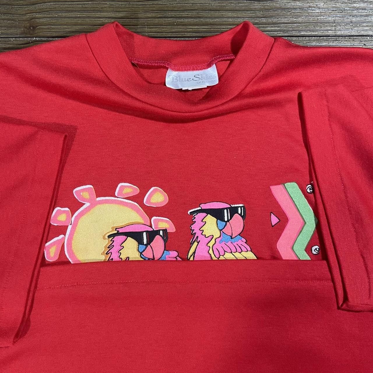 Vintage Vintage 90’s Way Cool Parrots Retro T-Shirt Size US L / EU 52-54 / 3 - 4 Thumbnail