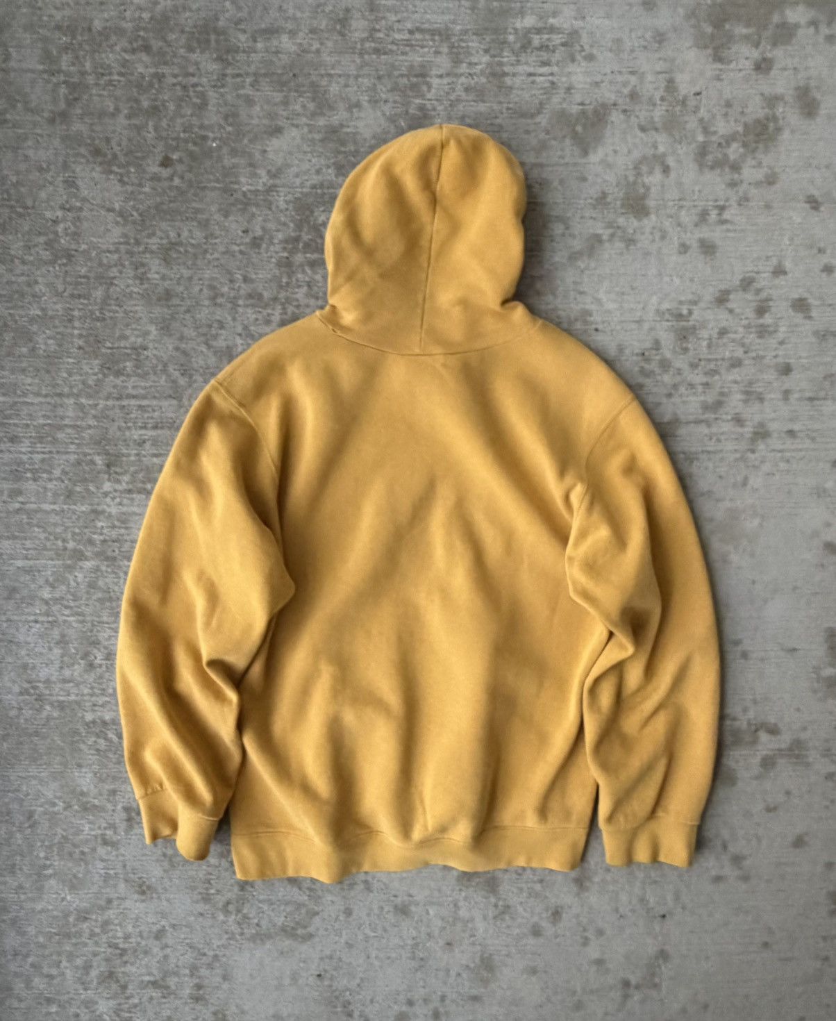 Nike Y2K Nike Center Swoosh Yellow Hoodie Size US M / EU 48-50 / 2 - 9 Thumbnail