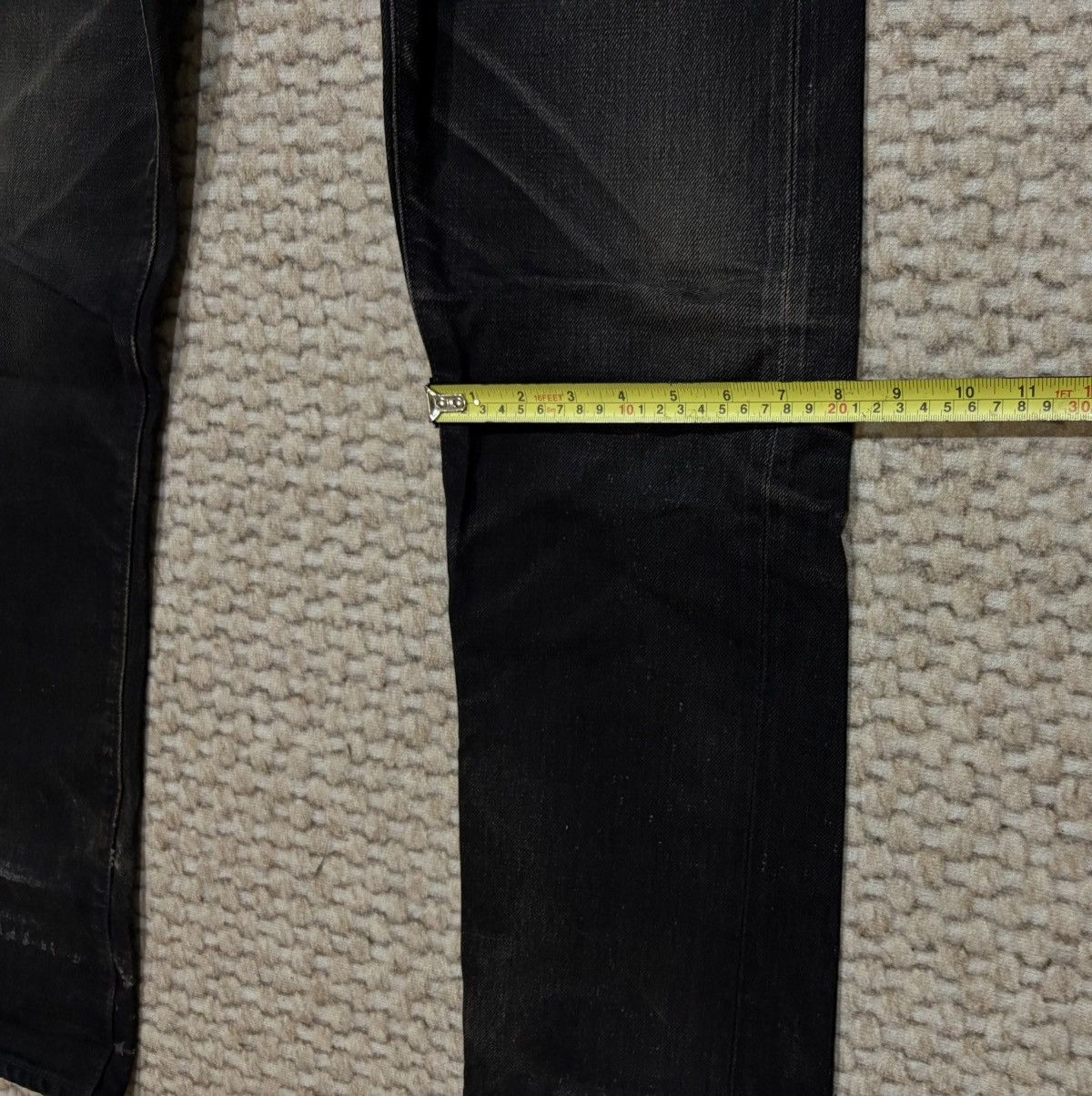 URBAN RESEARCH DOORS Japanese Selvedge Urban Research Made in Japan Black Denim Size US 33 - 15 Thumbnail