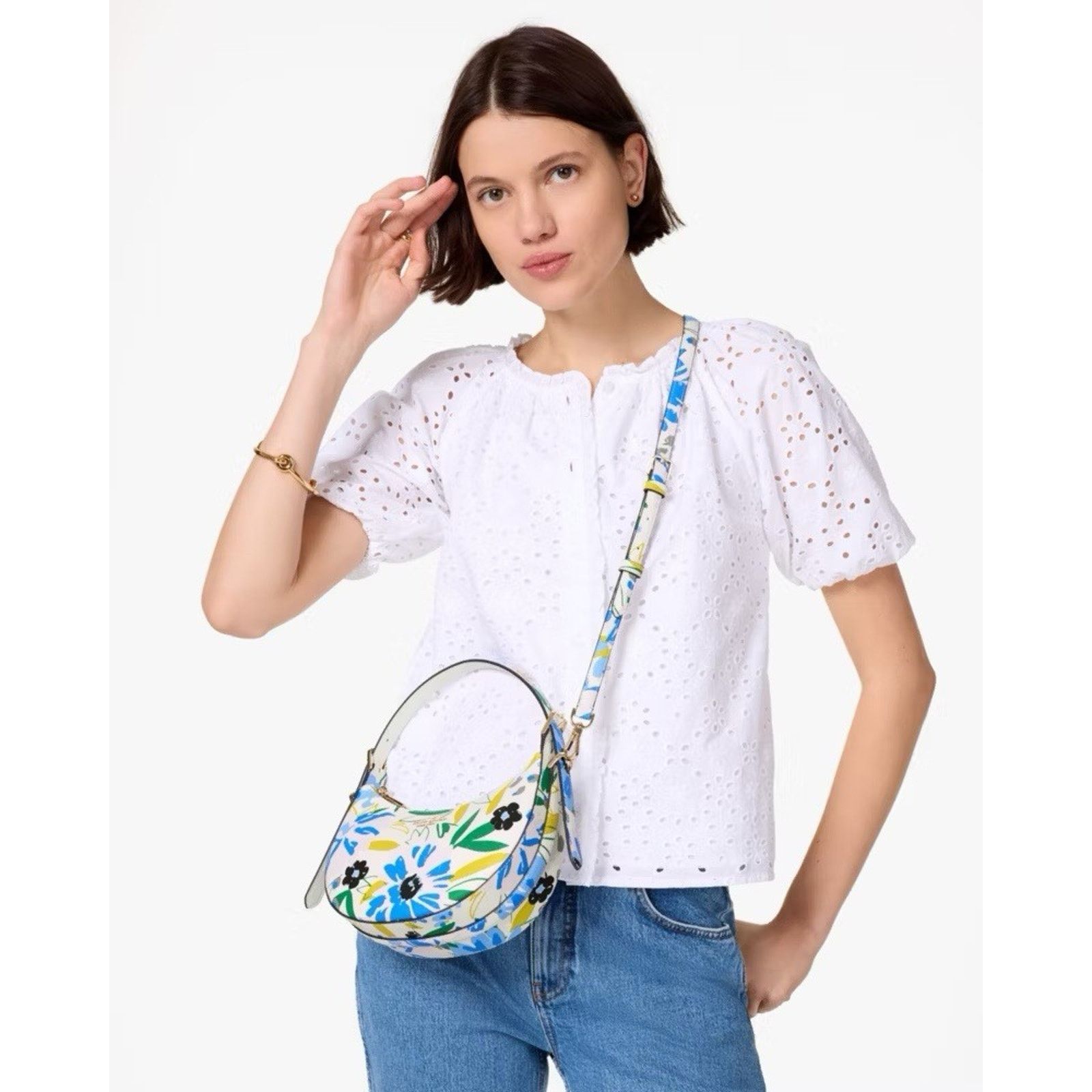 Kate Spade NWT $329 Kate Spade Convertible Floral Shoulder Crossbody Size ONE SIZE - 2 Thumbnail