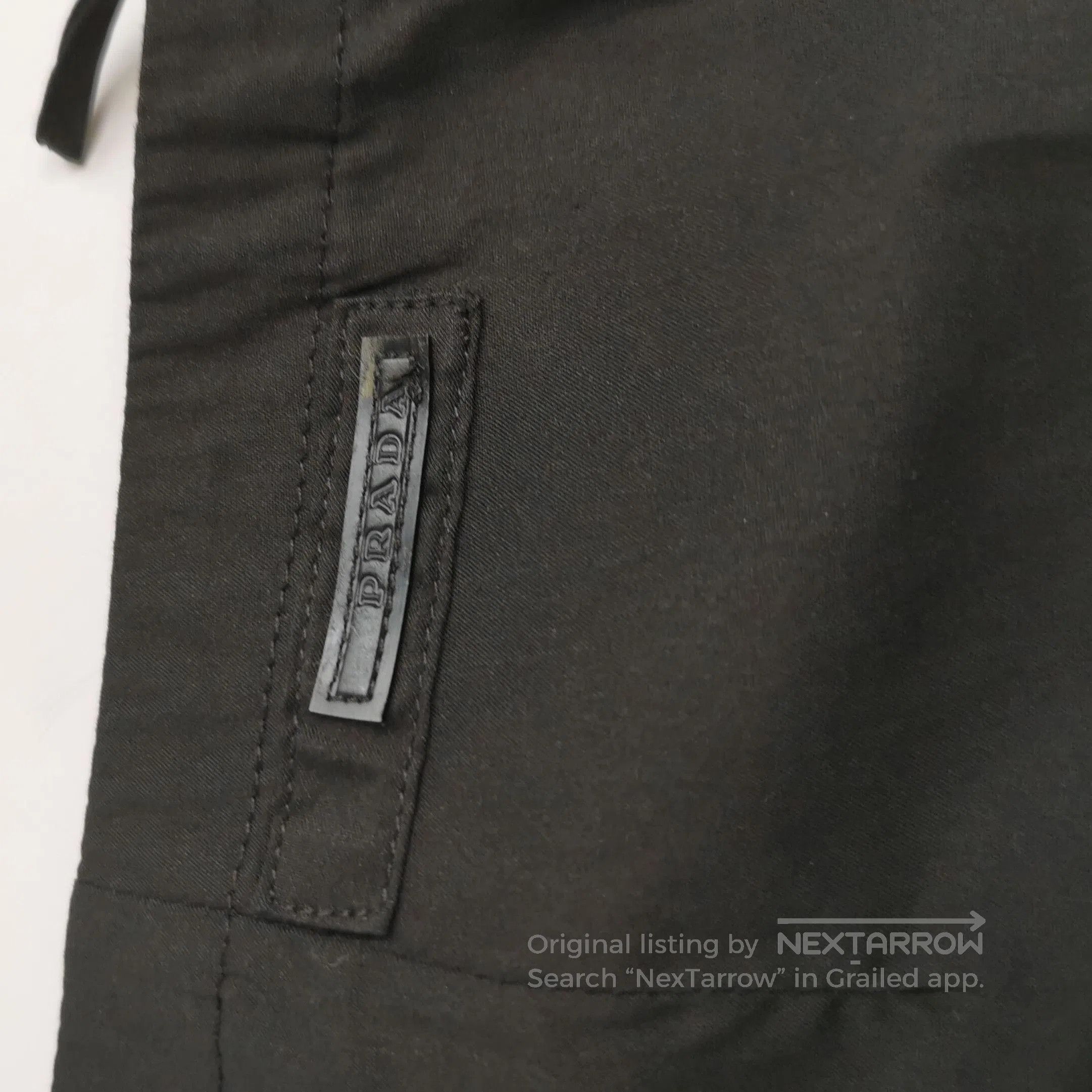 Prada Prada Logo Cotton Pants Size 38 . Size 37" - 3 Thumbnail