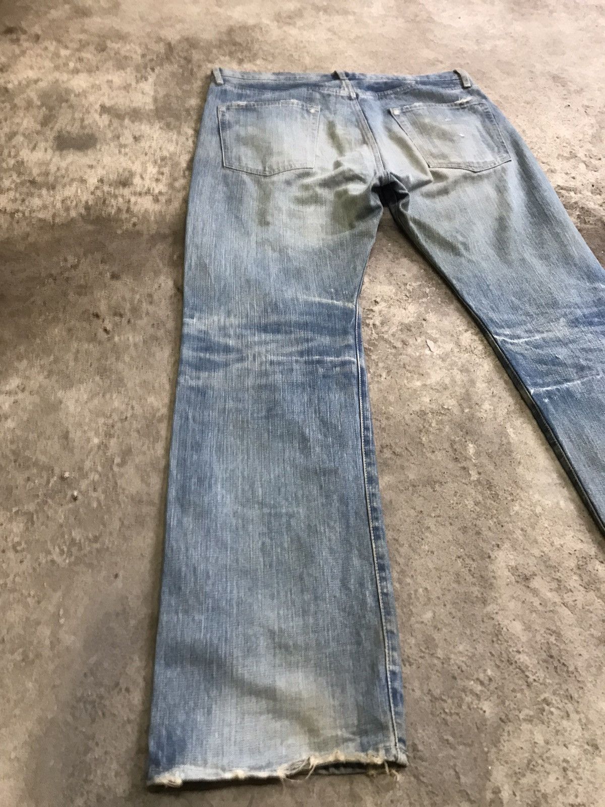 Japanese Brand ⚡️Vintage Domingo Spell Bound Distressed Denim Size US 36 / EU 52 - 12 Thumbnail