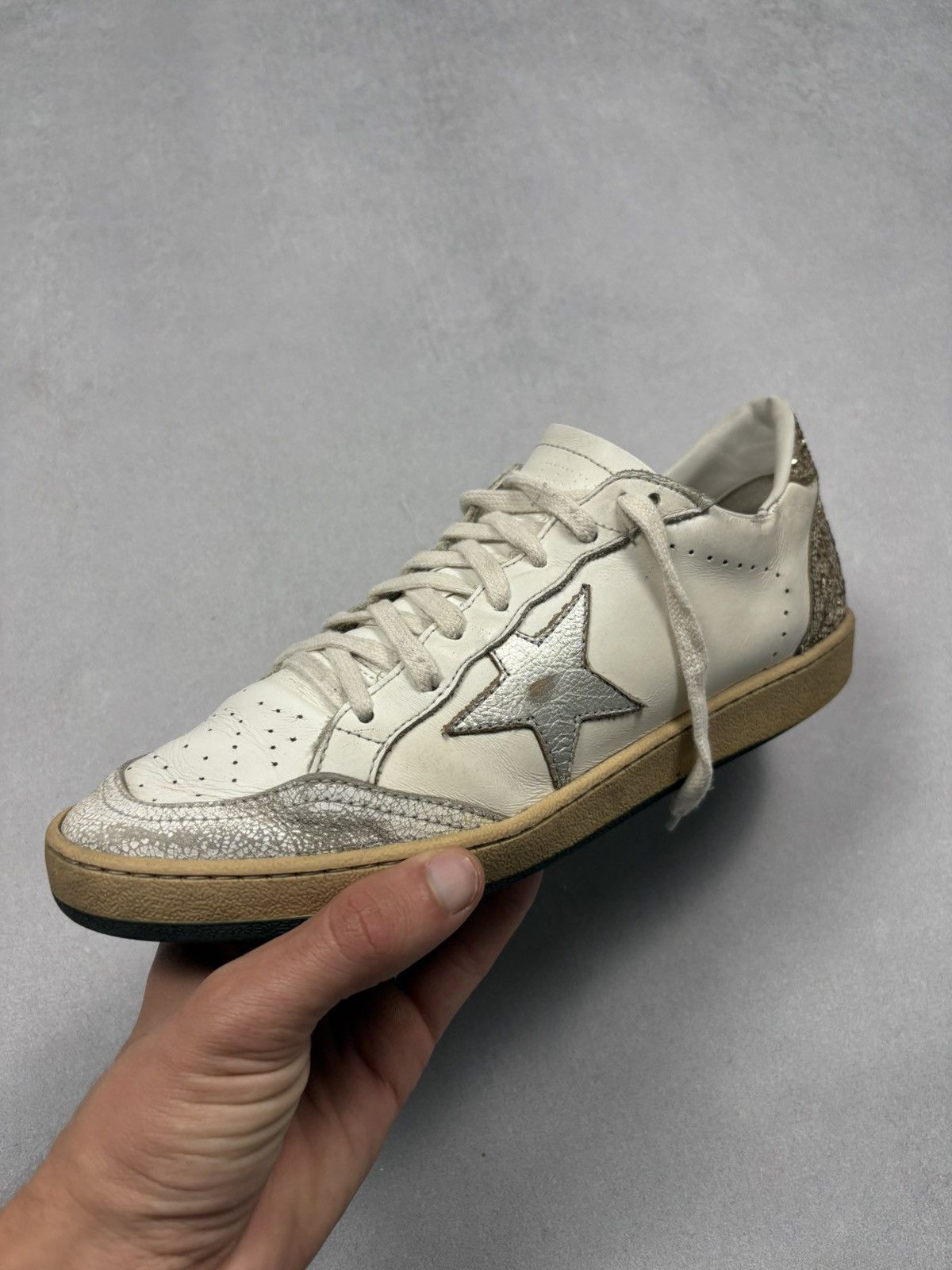 Golden Goose Golden Goose Ball Star Glitter Back Low Top Sneakers EU 42 Size US 9 / EU 42 - 15 Thumbnail