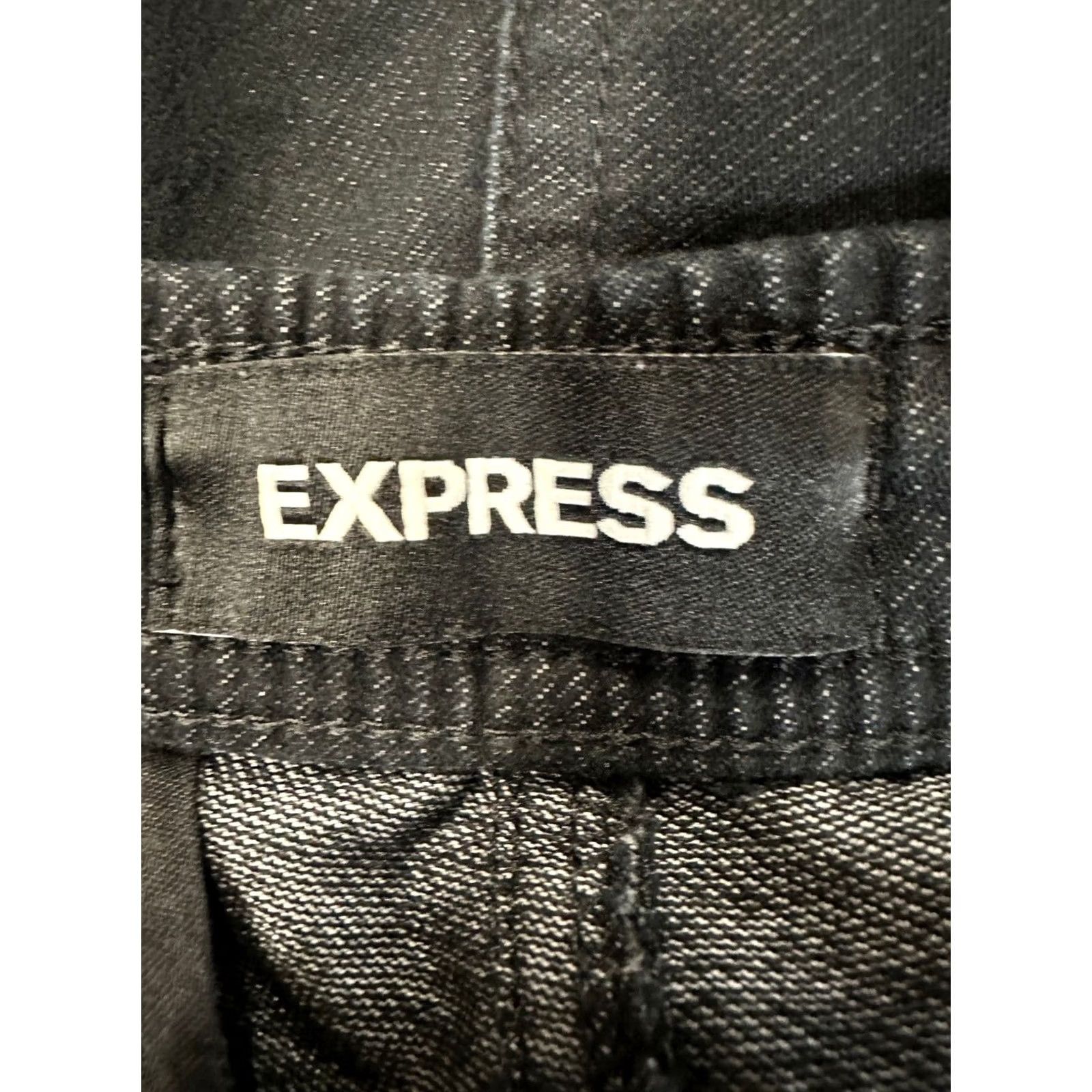 Express Express Pants Mens 34 Black Jogger Stretch Drawstring Elastic Waist Tapered Leg Jeans & Pants Size US 34 / EU 50 - 3 Thumbnail