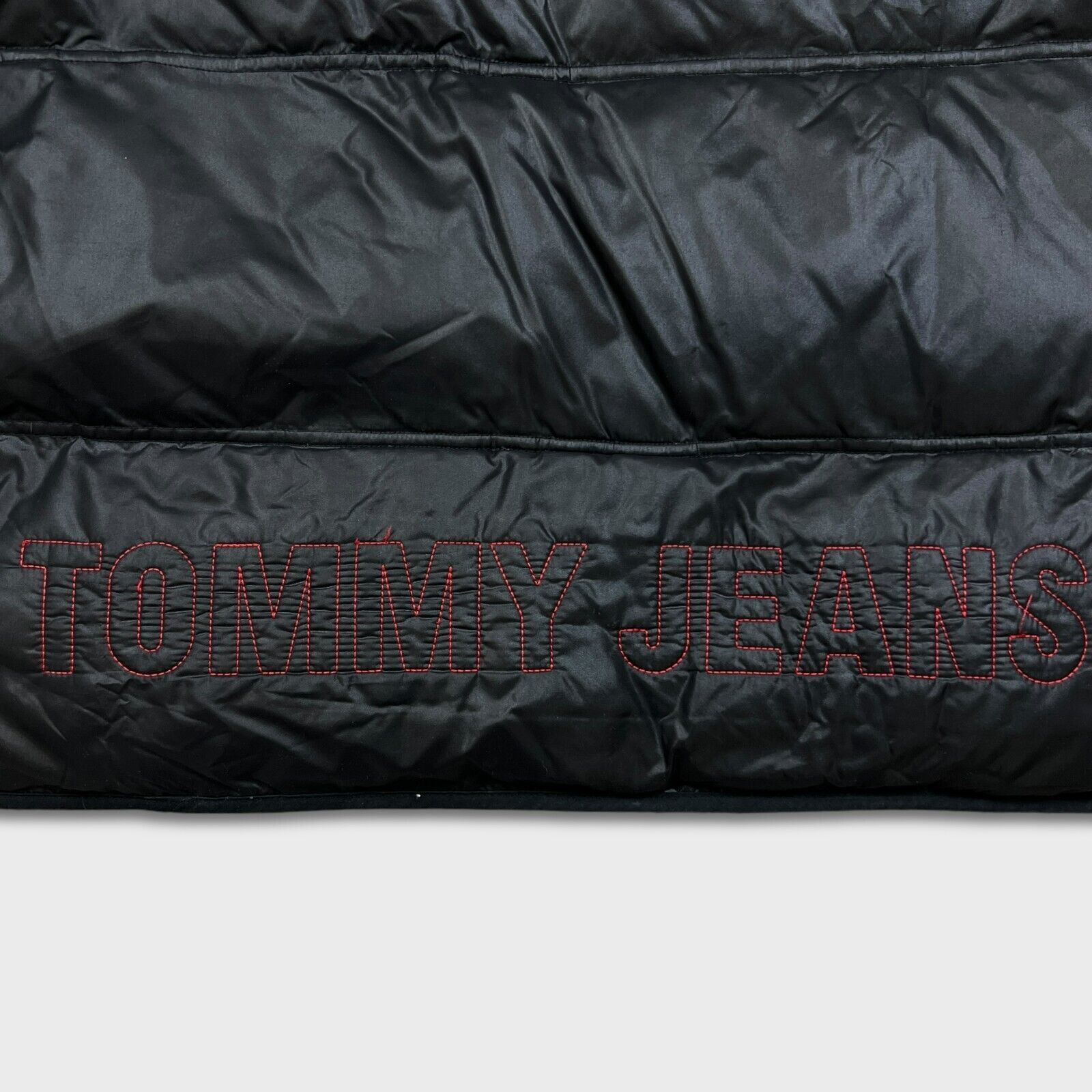 Tommy Hilfiger × Vintage Tommy Hilfiger Jacket Mens Large Black Zip Puffer Down Coat Size US L / EU 52-54 / 3 - 6 Thumbnail