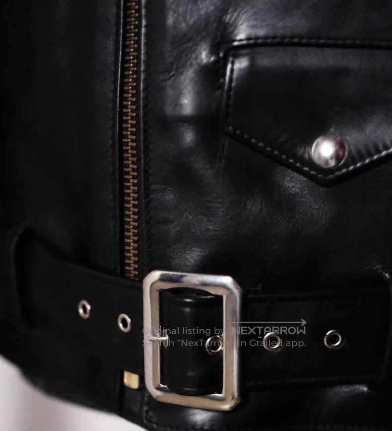 Schott Schott NYC American cable-stayed motorcycle cowhide jacket Size US XXS / EU 40 - 6 Thumbnail