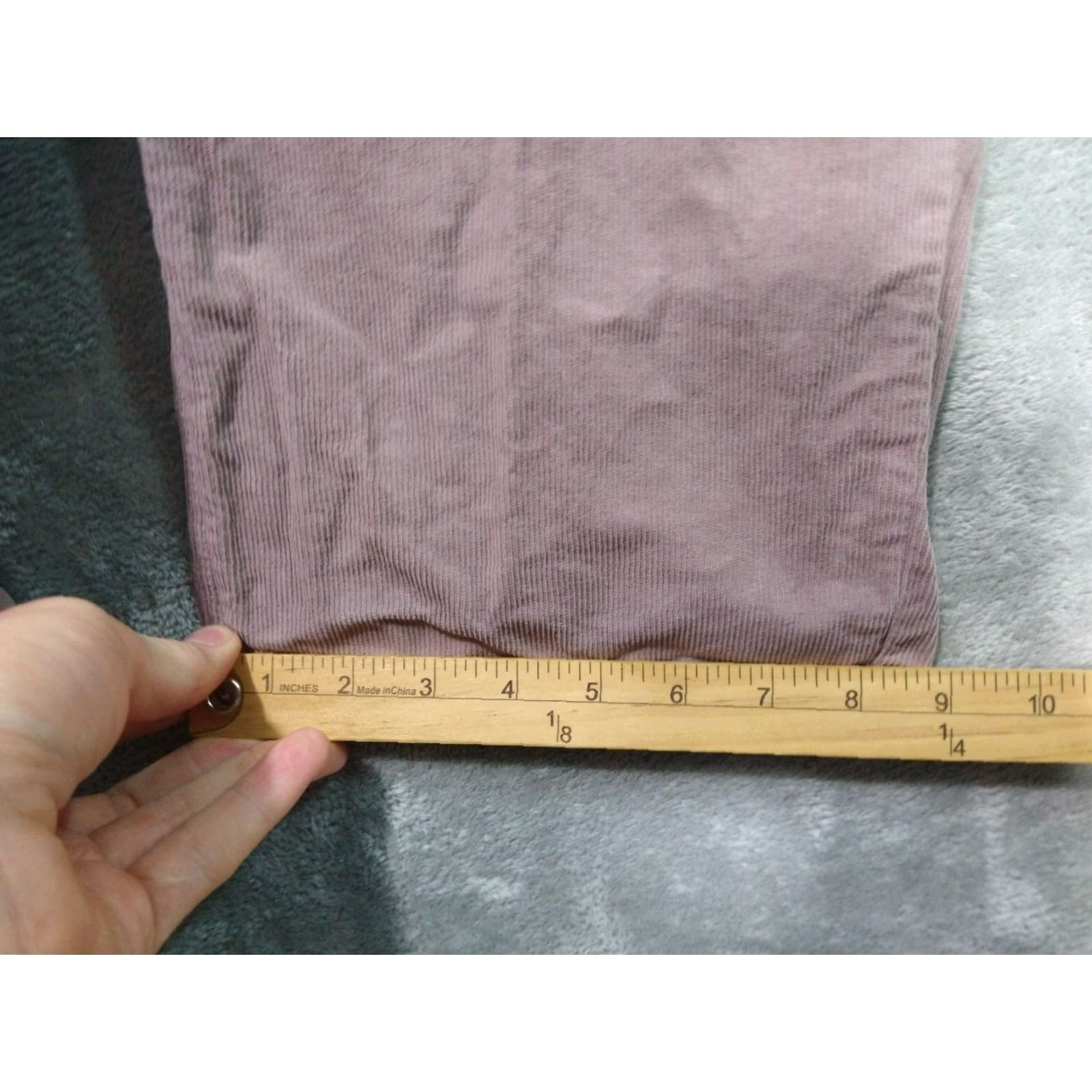 American Eagle Outfitters American Eagle Outfitters Pants Women 18 Pink Corduroy 90s High Rise Straight Stretch Chino Plus Size Short 28 In Inseam Womens Size 40" / US 18 - 6 Thumbnail