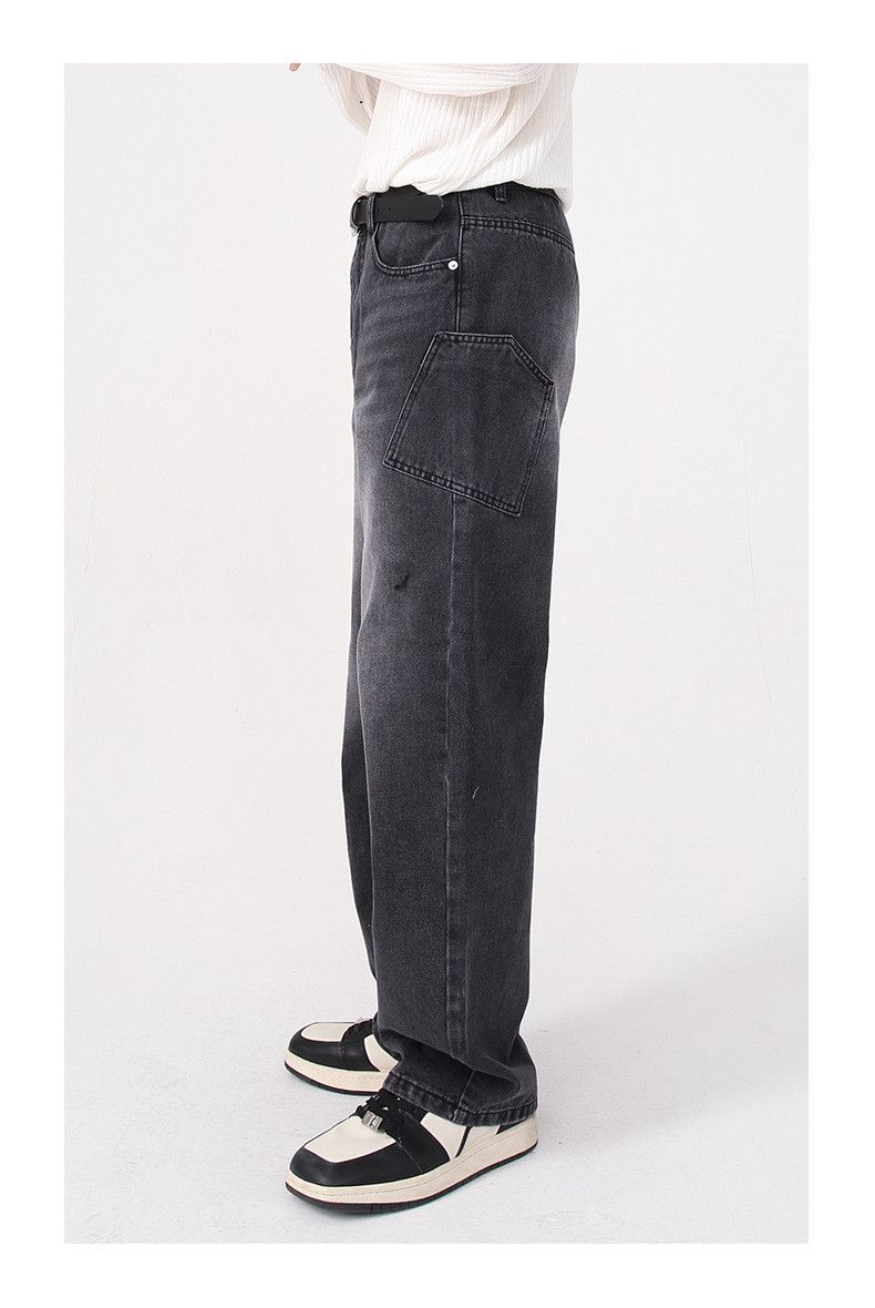 Japanese Brand Personalized pocket trendy loose straight hip-hop jeans Size US 32 / EU 48 - 3 Thumbnail