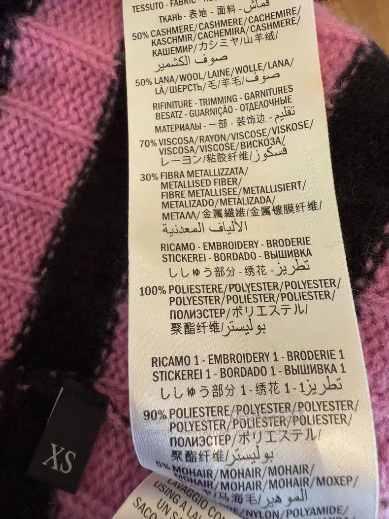 Gucci Gucci Pink and black striped cat embroidered pattern sweat Size XS / US 0-2 / IT 36-38 - 5 Thumbnail
