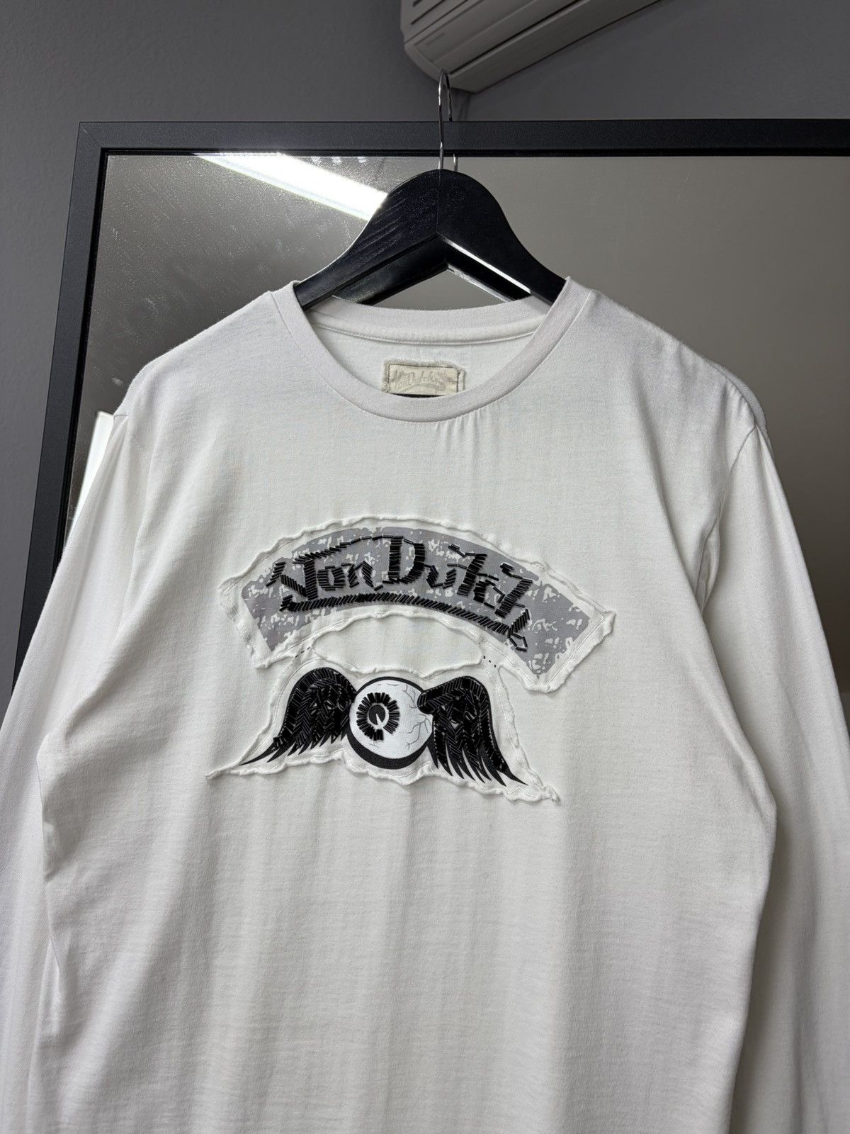 Von Dutch Vintage y2k Von Dutch White Longs-levee Embossed Logo Tee Size US XL / EU 56 / 4 - 4 Thumbnail