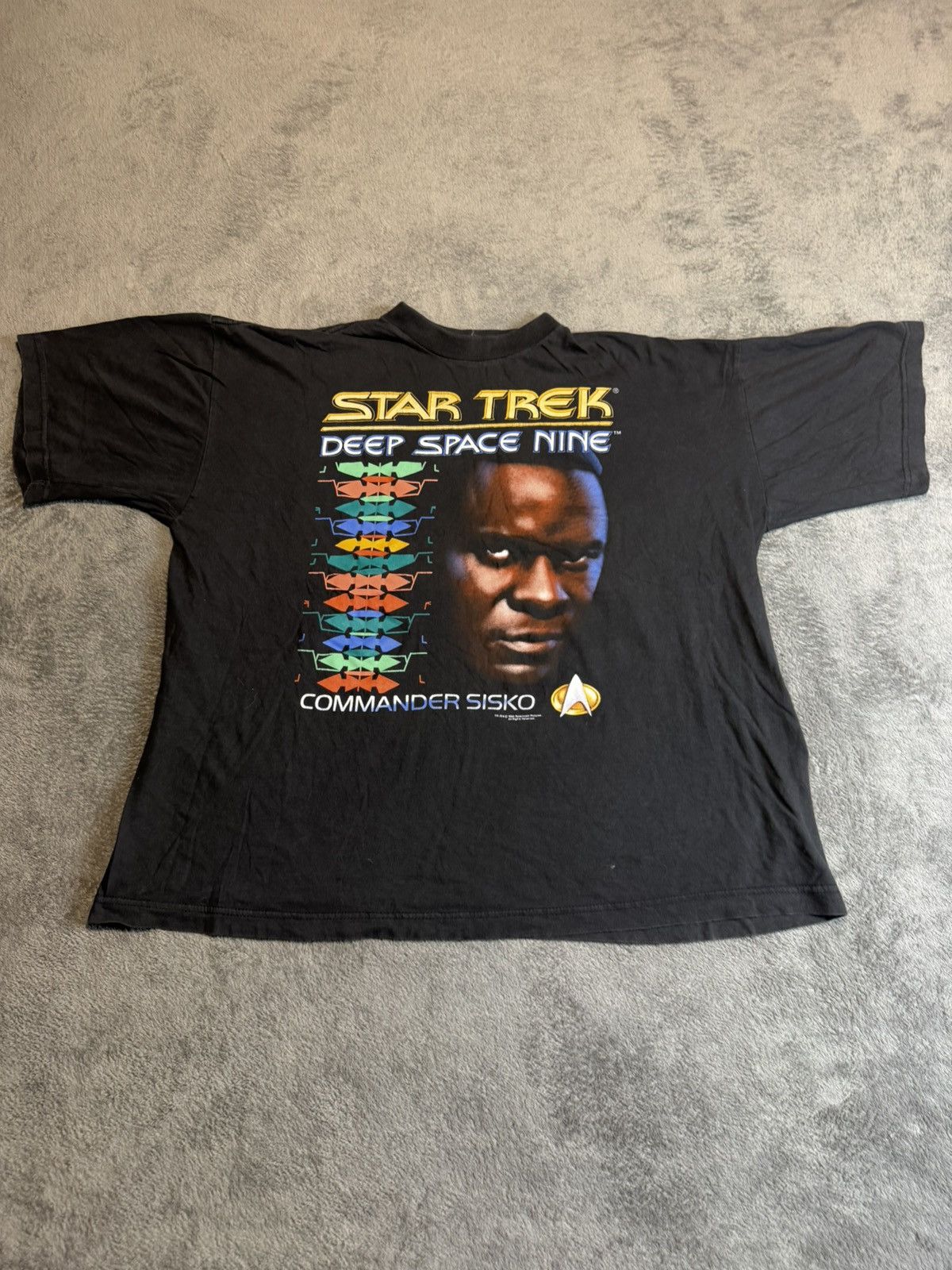 Vintage Star Trek 1993 90s Commander Sisko T-shirt Vintage Size US L / EU 52-54 / 3 - 1 Thumbnail