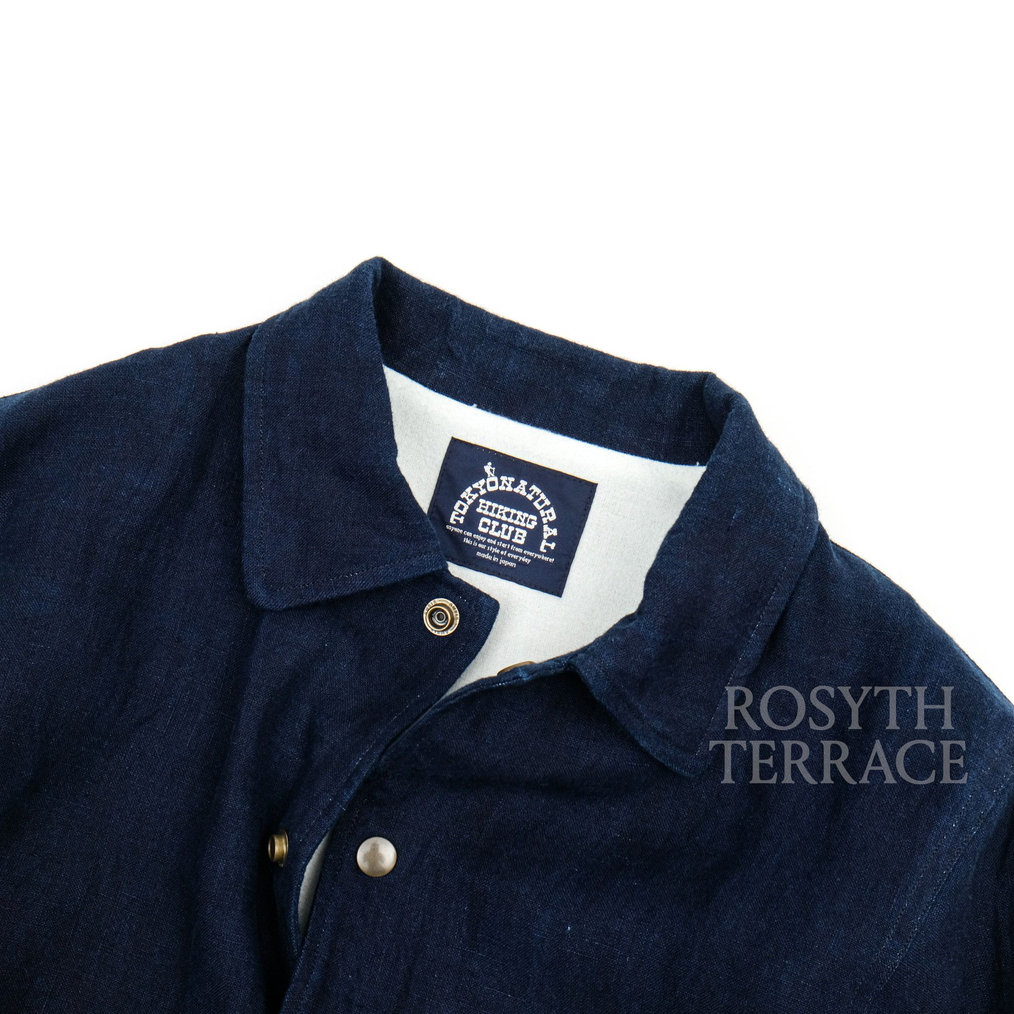 Japanese Brand 【NATURAL HIKING CLUB / NHC INDIGO LINEN COACH JKT / SIZE S】 Size US S / EU 44-46 / 1 - 2 Thumbnail