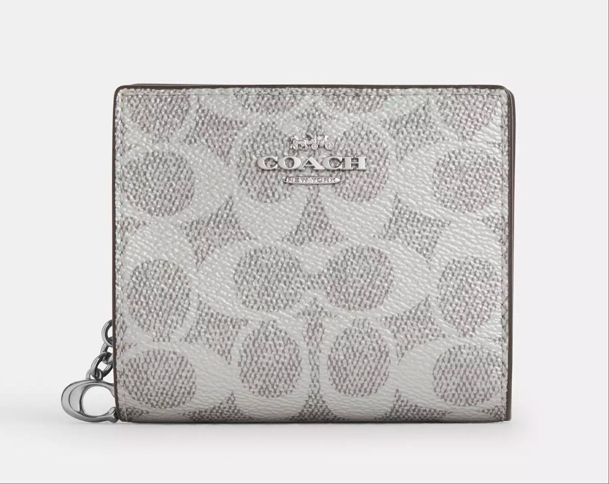 Coach NWT Coach Snap Wallet In Signature Canvas CCL96 Size ONE SIZE - 8 Thumbnail