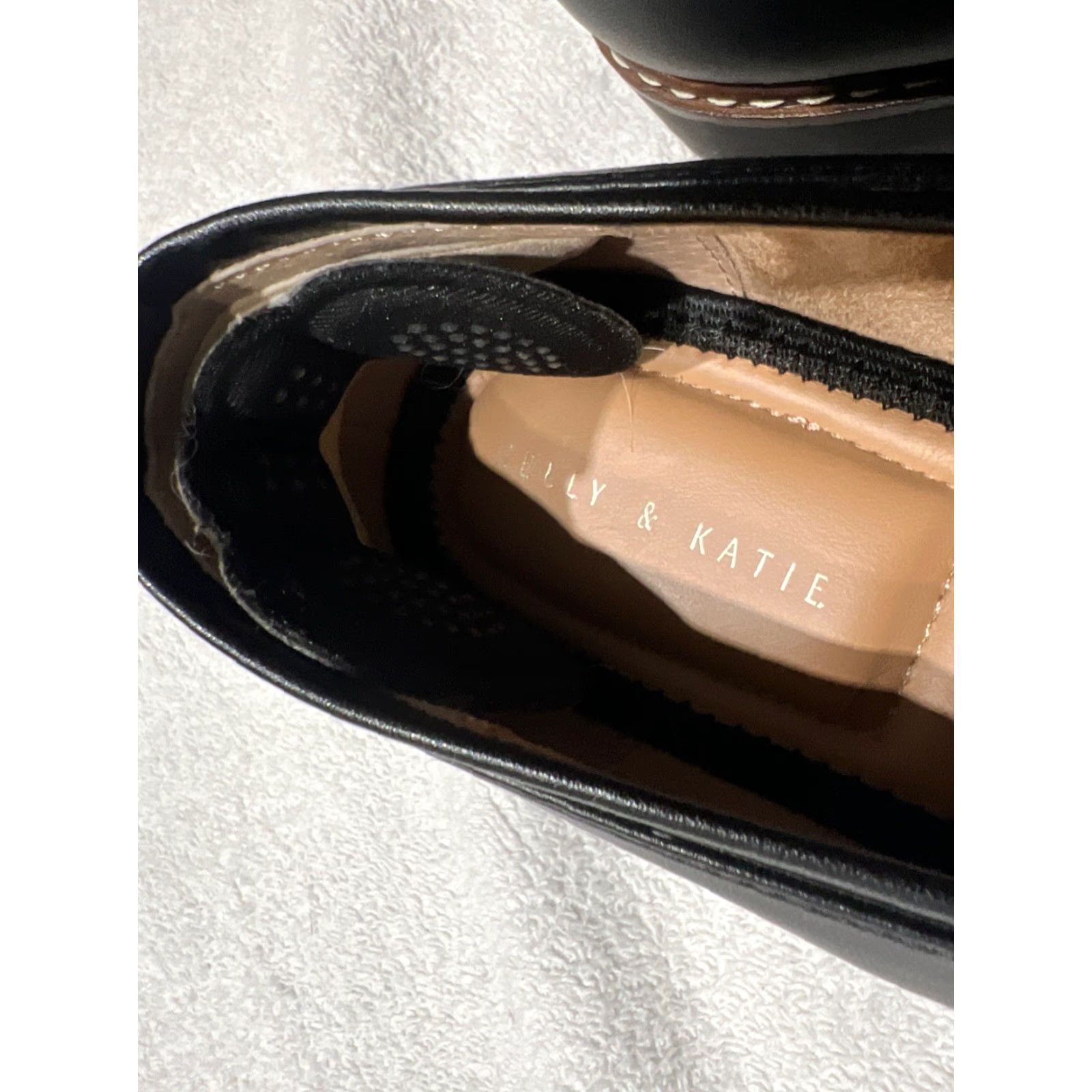 Vintage KELLY & KATIE Loafers Ally 10M Black Platform Chunky Penny Preppy Size US 10 / IT 40 - 5 Thumbnail