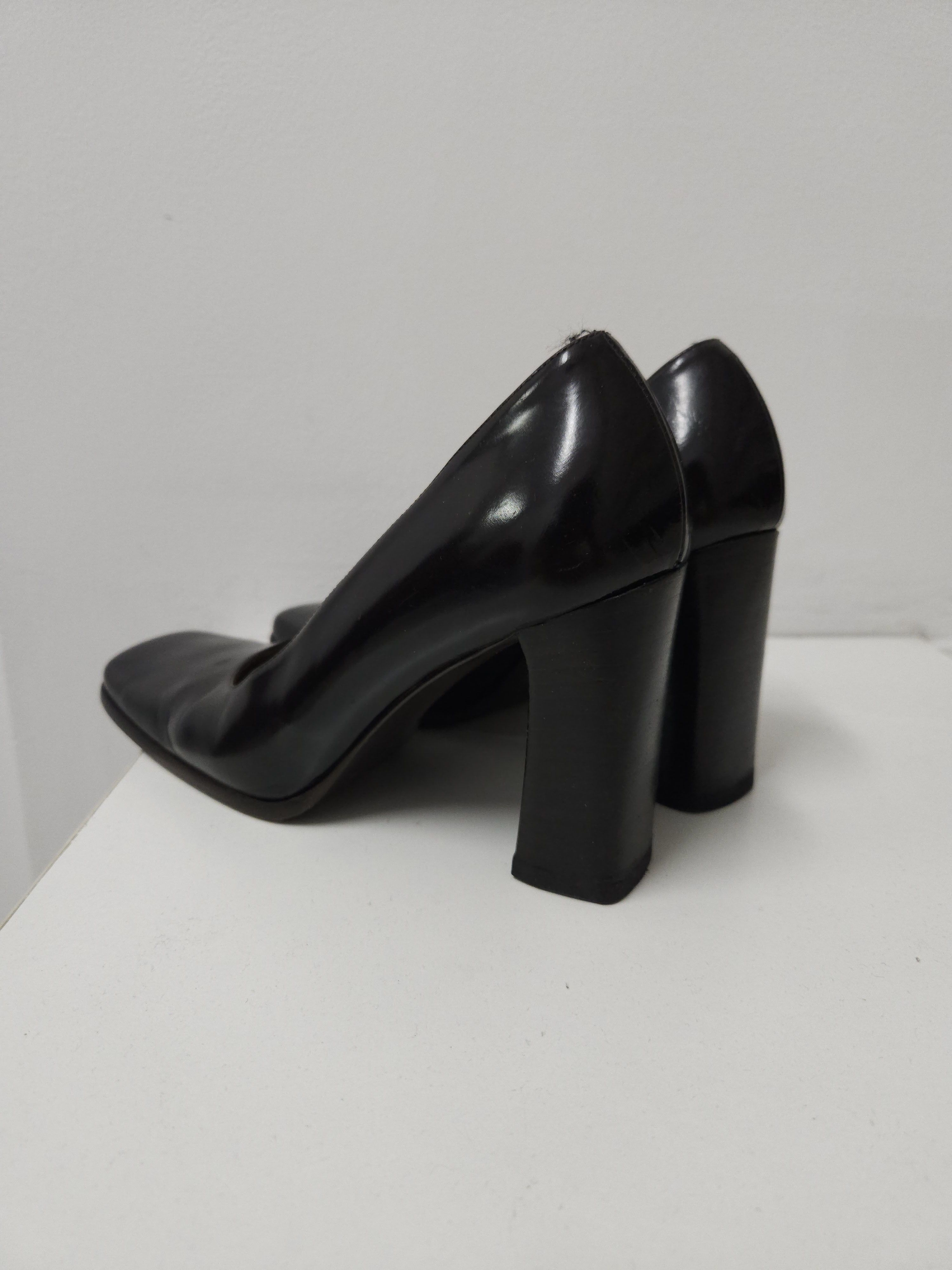 Gucci Archive Gucci square toe block heel pumps mules Size US 7 / IT 37 - 8 Thumbnail