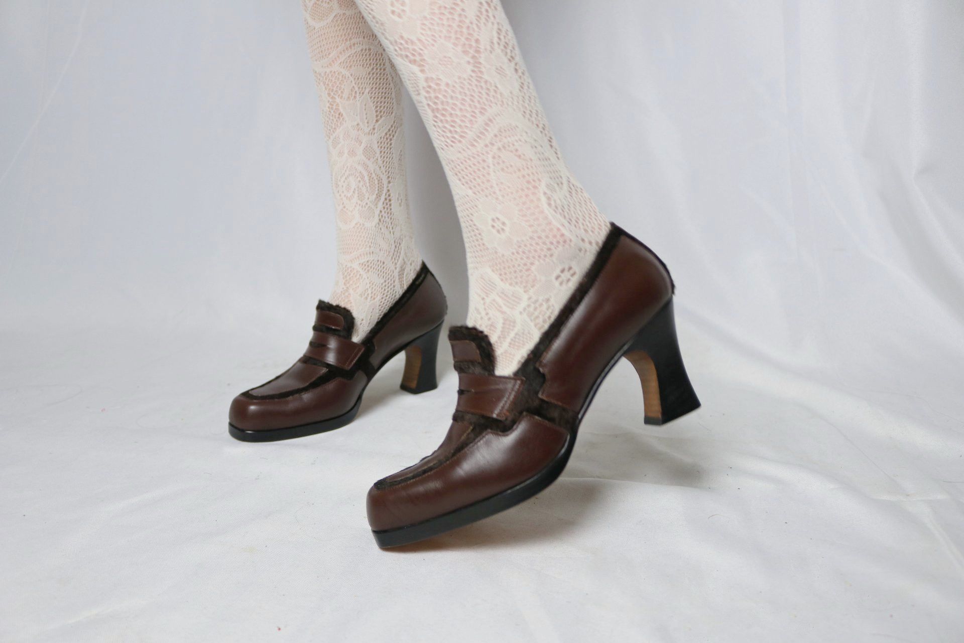 Jean Paul Gaultier × Vintage vintage Jean Paul Gaultier heeled loafers Size US 5.5 / IT 35.5 - 4 Thumbnail
